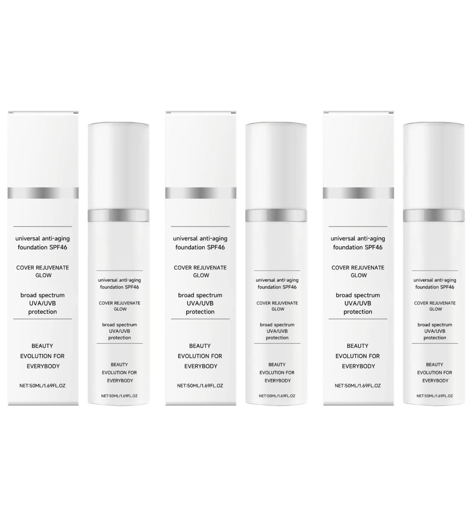  Nuvilo Hydrating Foundation - Moisture-rich liquid base for a smoother even complexion lightweight daily makeup (3 pieces) - Buy Online on GoSupps.com