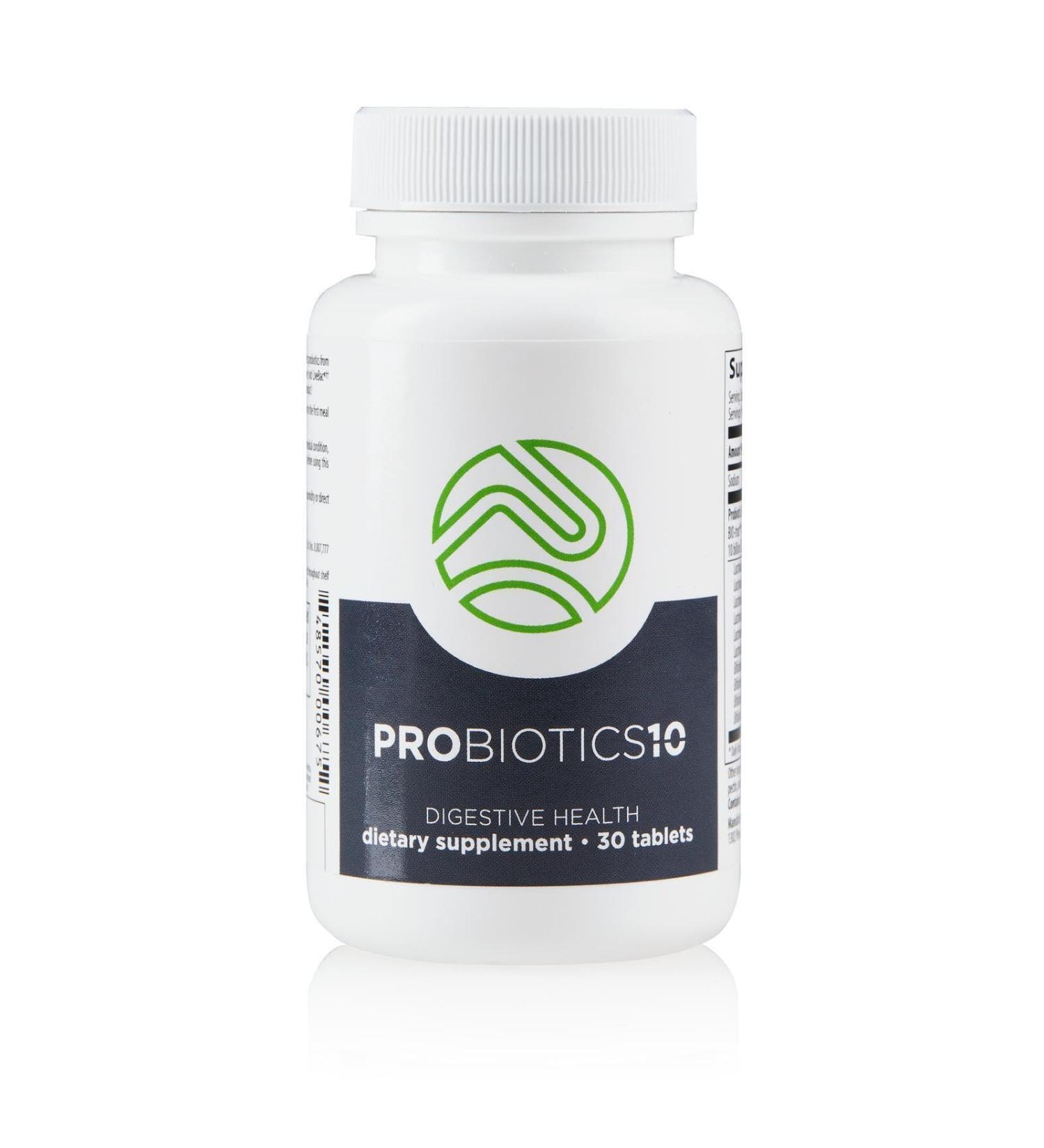 NutriClean Probiotics-10 Probiotic Supplement 10 Strains 10 Billion CFU for Gut Immune & Digestive Support Vegan Gluten-Free 30 Servings - Buy Online on GoSupps.com
