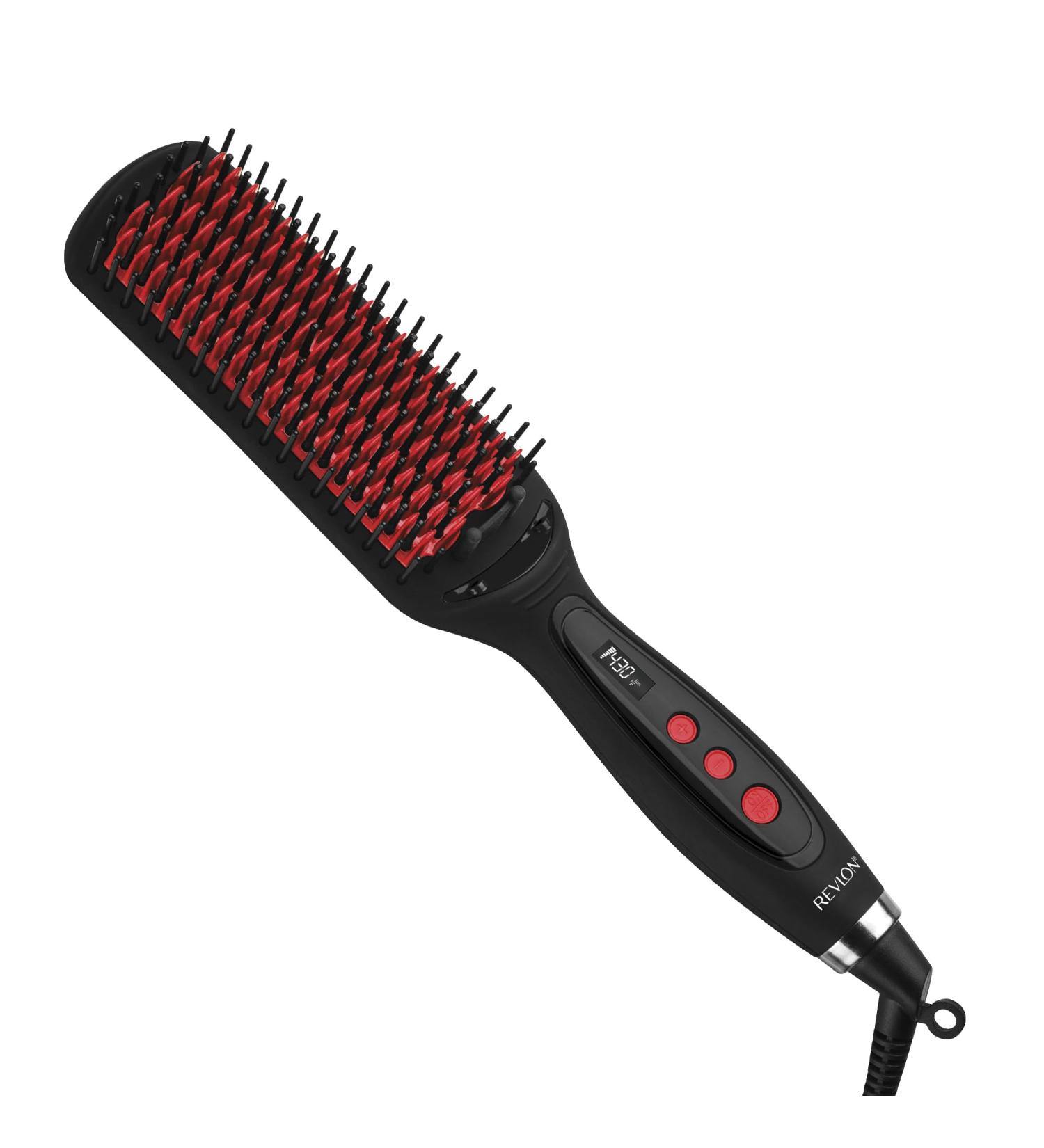 REVLON SmoothStay XL Straightening Brush | Coconut Oil-Infused Ceramic Hair Straightener for Shiny Smooth Frizz-Free Hair - International Shipping Available - Buy Online on GoSupps.com