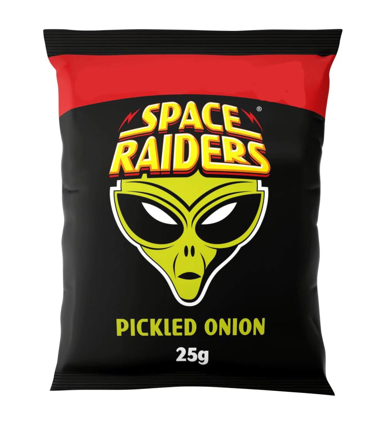 Space Raiders Pickled Onion Crisps 25g-Food