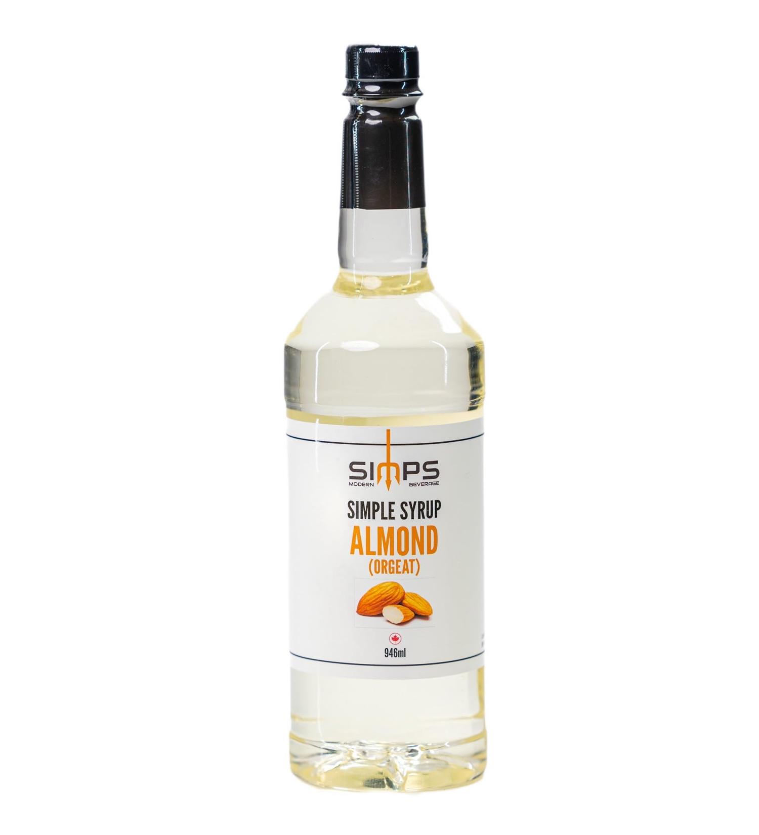 Simps Modern Beverage Almond Syrup Coffe Syrup 946 mL - Buy Online on GoSupps.com