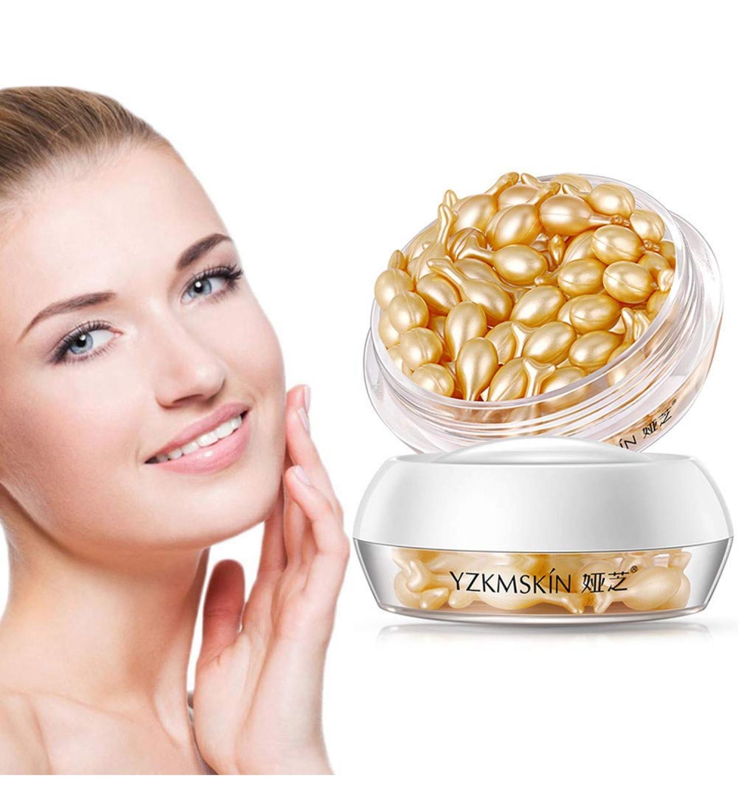 Face Serum Capsules Reducing Fine Lines Skin Brightening Hydrating Firming Hyaluronic Acid Essence Capsules Anti-aging Vitamin E Serum Hydrating Face Serum 30 Capsules - Buy Online on GoSupps.com