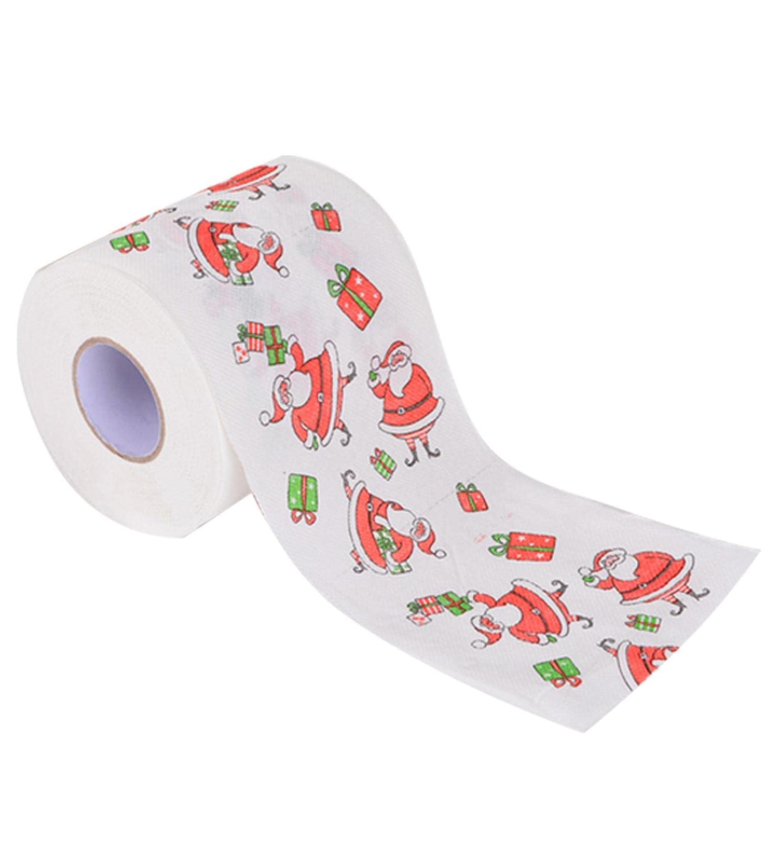 Toilet Paper Innovative Santa Claus Reindeer Toilet Tissue | Highly Collectible Novelty Toilet Paper Funny Gag for Stocking Stuffers Favors Edorco Christmas Gift Box - Buy Online on GoSupps.com