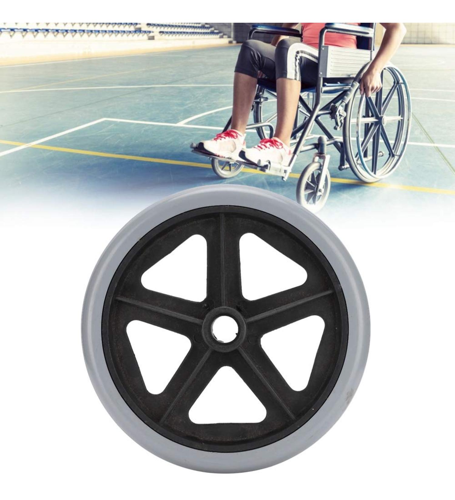 8 Inches Replacement Wheel for Electric Wheelchairs Wheelchair Wheels Wear-Resistant Wheelchair Replacement Parts Walker Accessory 6 Inches / 8 Inches 1 Pack - Buy Online on GoSupps.com