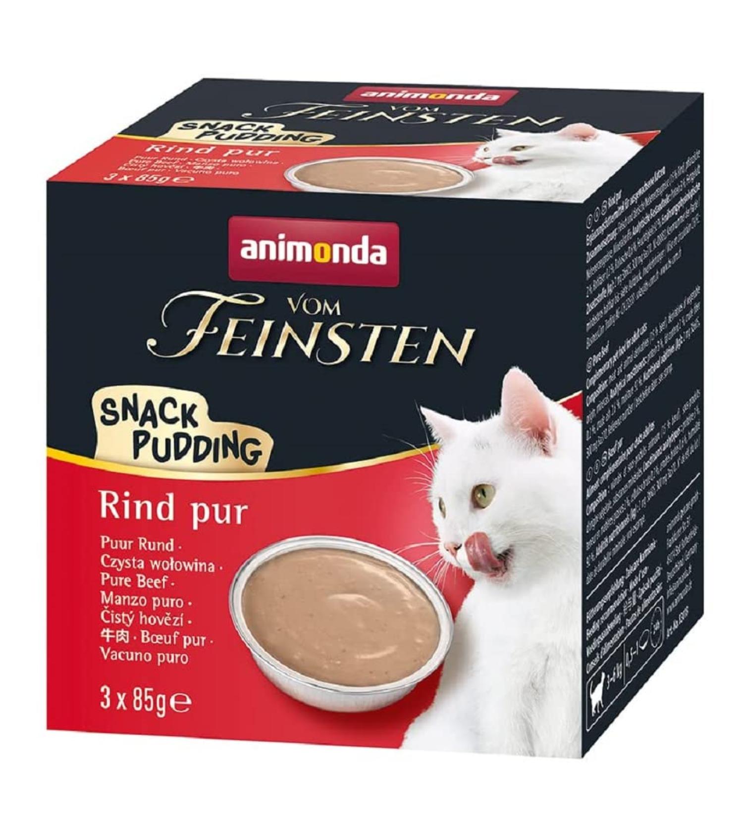 animonda Vom Feinsten Adult Snack Pudding Pure Beef 3 x 85 g