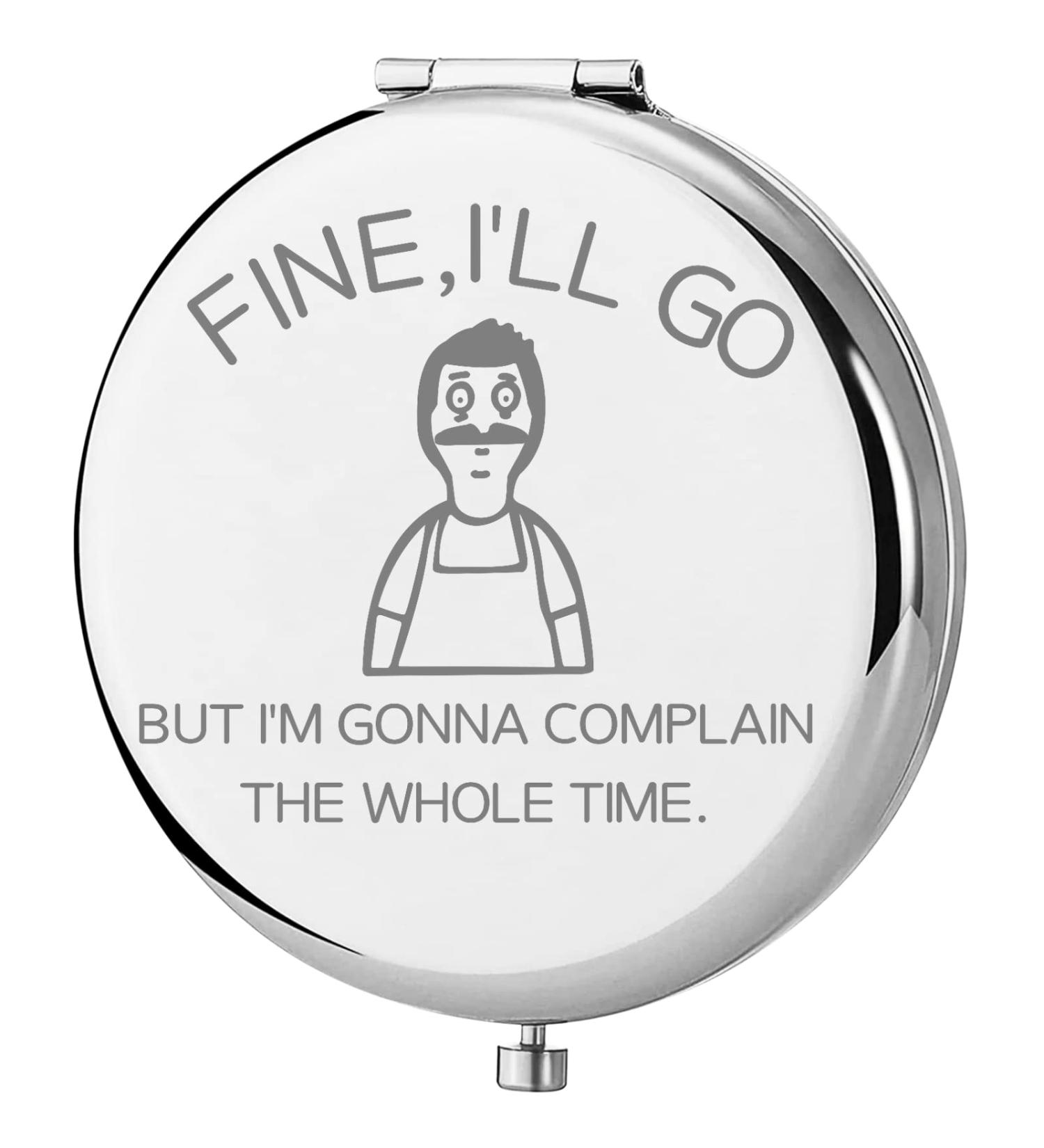 Bob Belcher Pocker Mirror - Perfect Gift for Fans - Whole Time Compact Mirror - Buy Online on GoSupps.com