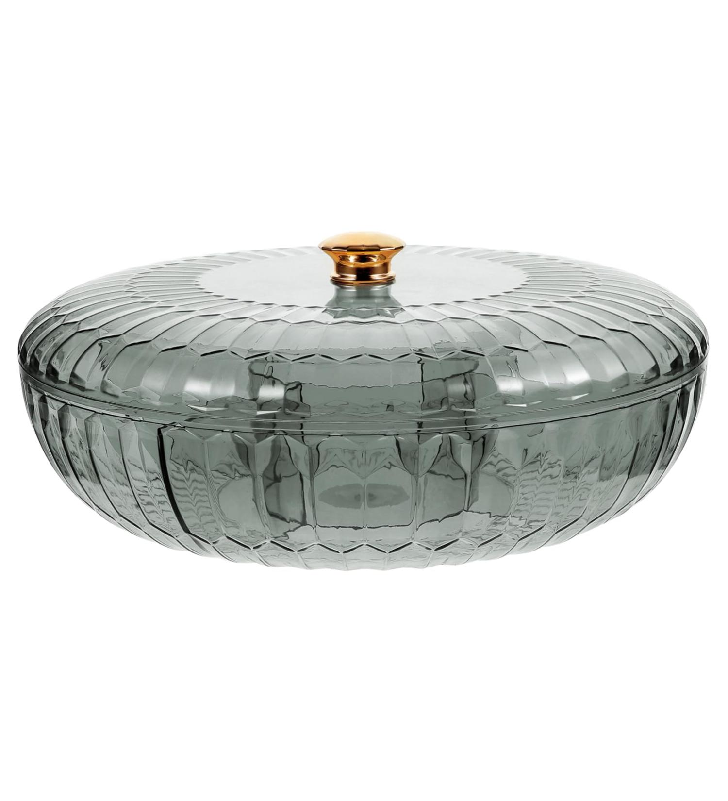 BRIGHTFUFU with Container Portable Food Fruit Home Household Lid Candies Transparent Peanut Compartments for 1 - Buy Online on GoSupps.com