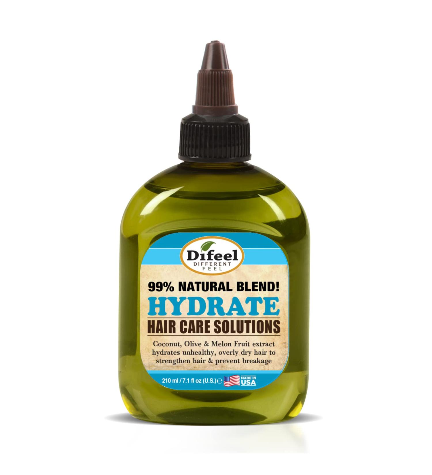 Difeel 99% Natural Hair Care Solutions- Hydrate 7.1oz (2-Pack) - Moisturizing Hair Treatment - Buy Online on GoSupps.com