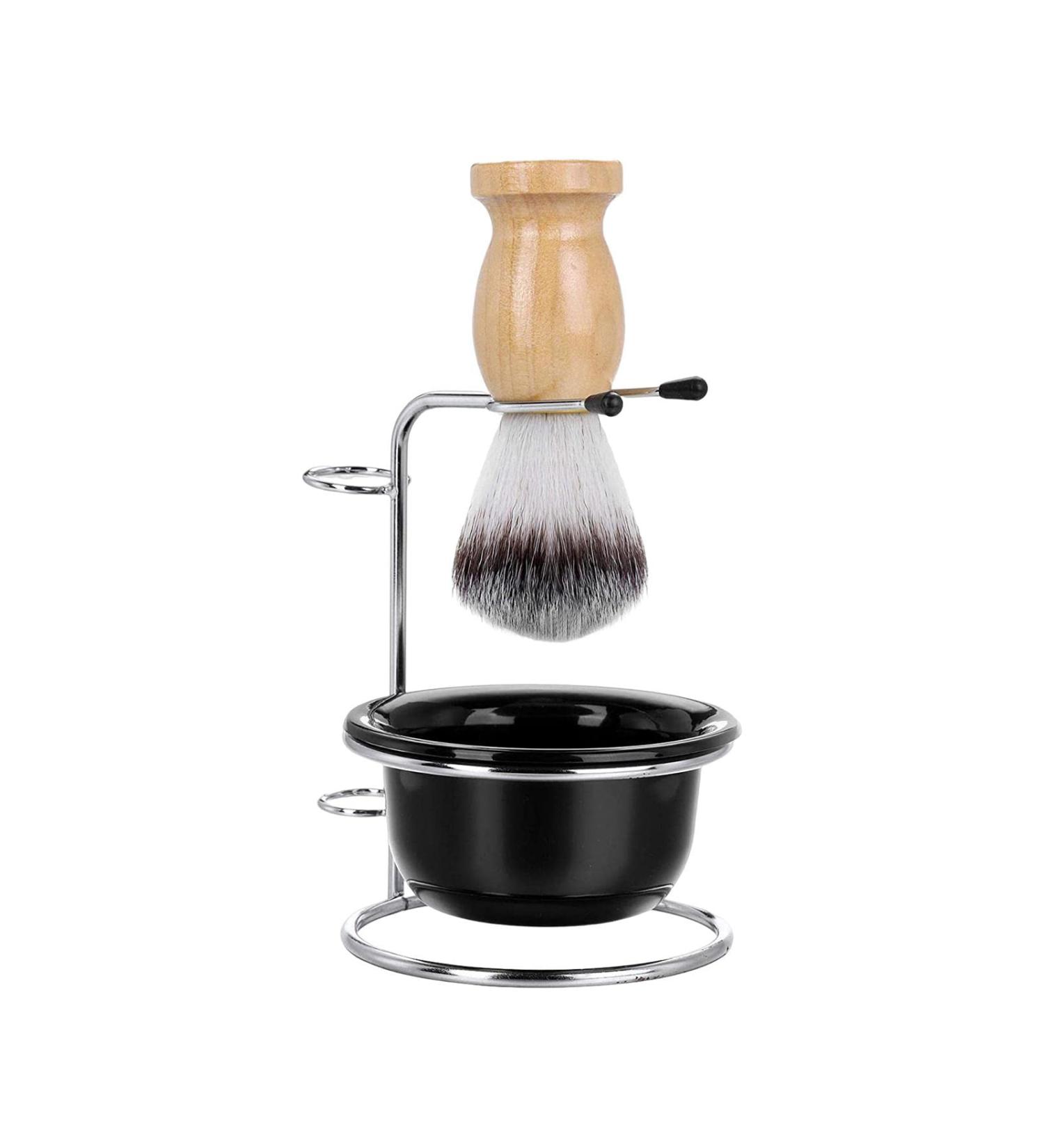 MagiDeal Stainless Steel Shaving Bowl Set - Multifunction Mug Stand Holder for Shaving Brush - Wear-Resistant Design - International Shipping Available - Buy Online on GoSupps.com