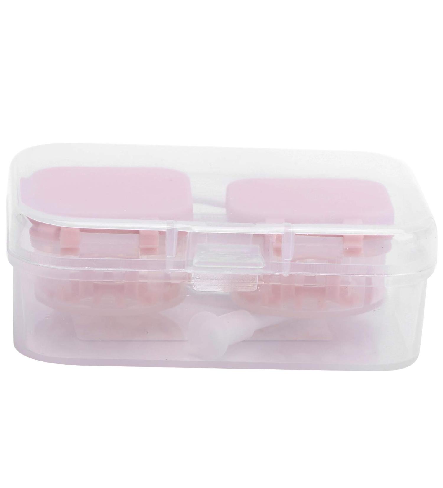 Restokki Contact Lens Case - Pink Cosmetic Organizer for Daily Use & Travel | Durable Plastic Holder - Buy Online on GoSupps.com