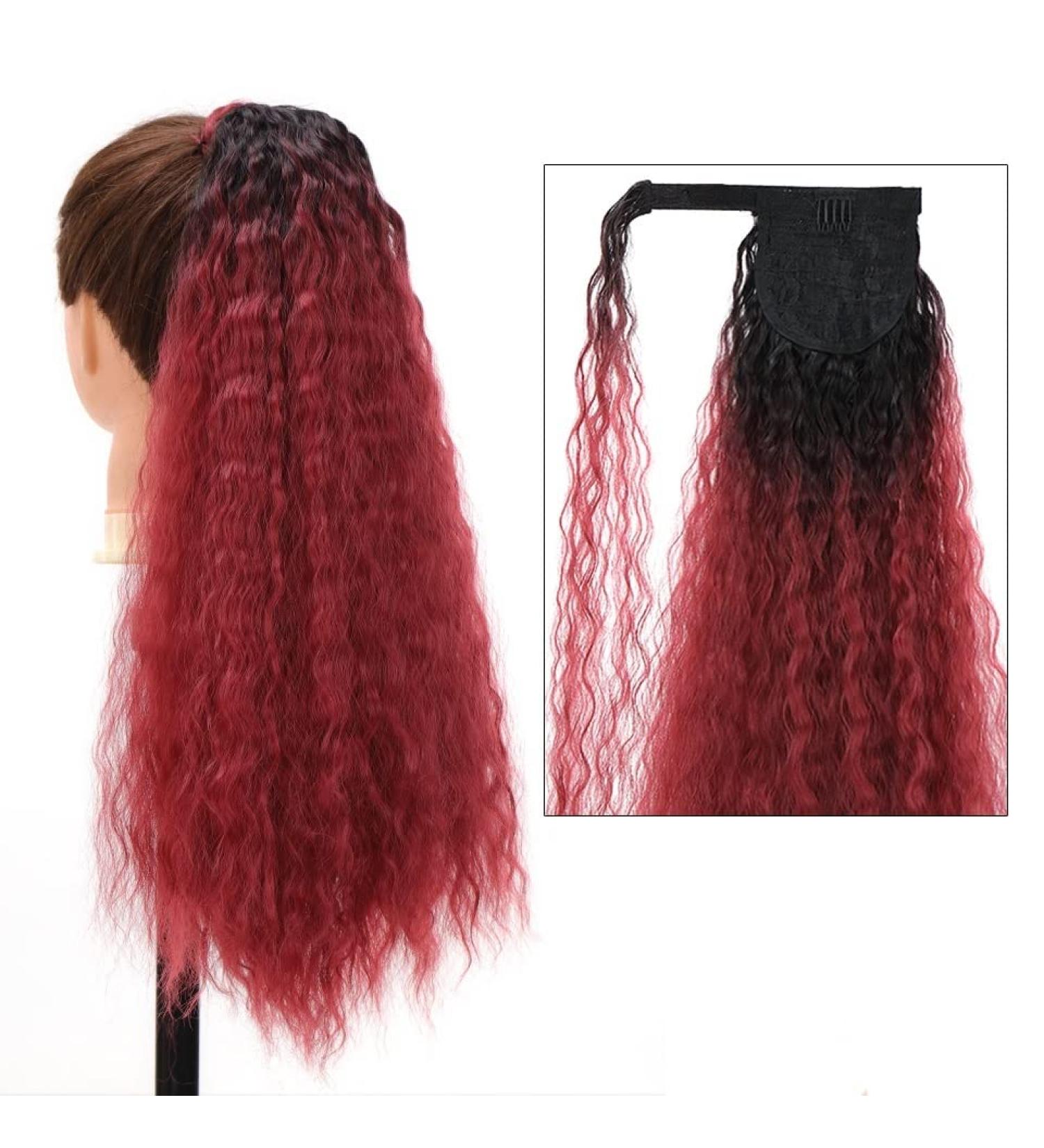 Hair Extensions 22" Long Curly Ponytail Extension Hairband Hair Clip Synthetic Puffy Ponytail Hair Extension Wrapped Bun Women's Wig Hair Pieces For Women (Color : 05 Size : 22inches) 22inches 05 - Buy Online on GoSupps.com