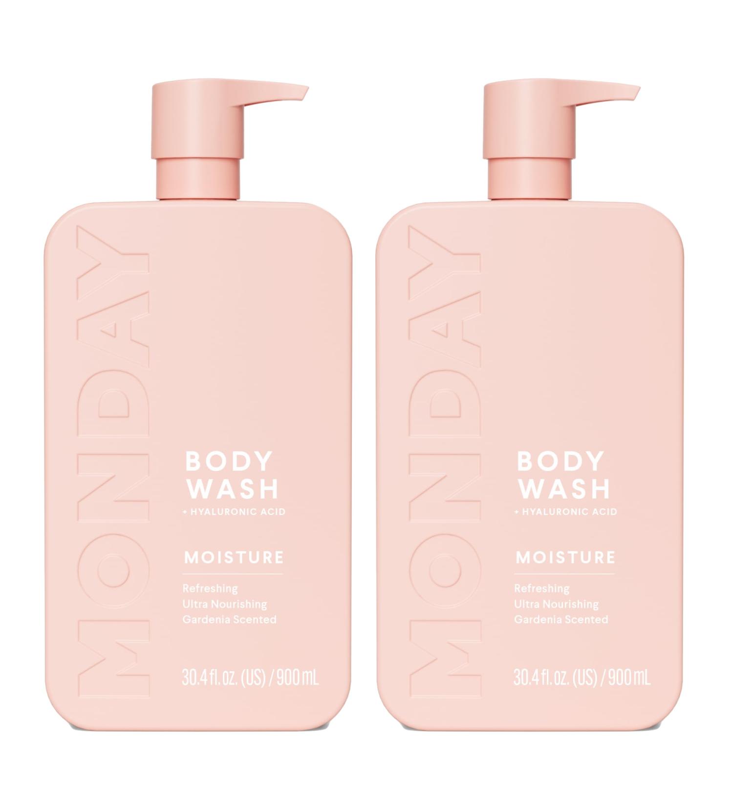MONDAY HAIRCARE MOISTURE Body Wash with Hyaluronic Acid Shea Butter Coconut Oil & Grapefruit Extract for Normal to Dry Skin 900 mL (Dual Pack) Fresh 450 Fl Oz (Pack of 2) - Buy Online on GoSupps.com