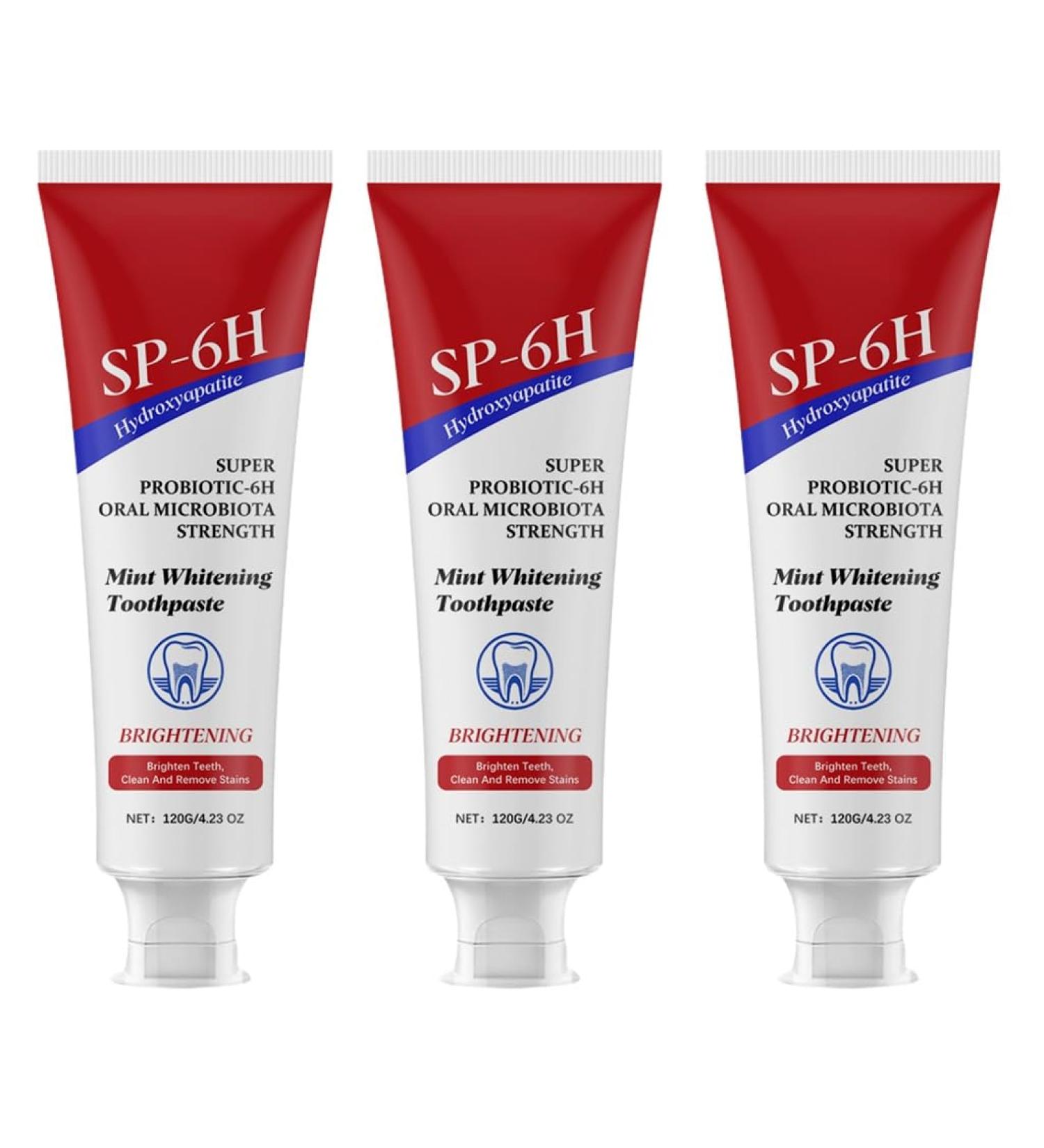 Mint Toothpaste Gentle Teeth Cleaning Oral Freshness Daily Oral Care for Smooth Shiny Teeth(3PCS) - Buy Online on GoSupps.com