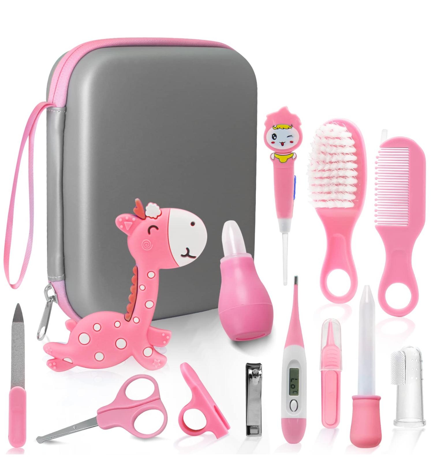 Unipampa Baby Care Set - Complete 14-Piece Newborn Accessories & Healthcare Kit (Pink) for All-in-One Baby Care - Buy Online on GoSupps.com