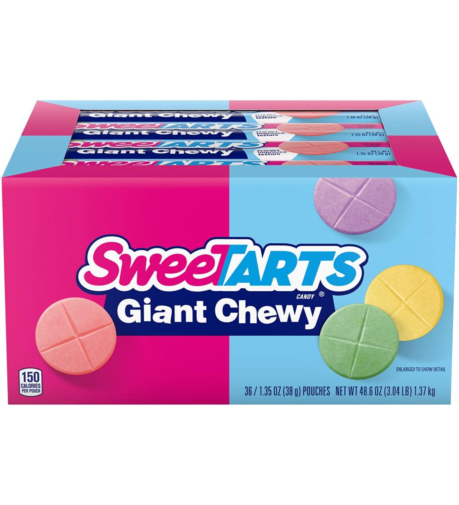 SweeTARTS Giant Chewy Candy 1.5oz Packets - Pack of 36 | Bulk 1.5oz Chewy Candy Packs - Buy Online on GoSupps.com