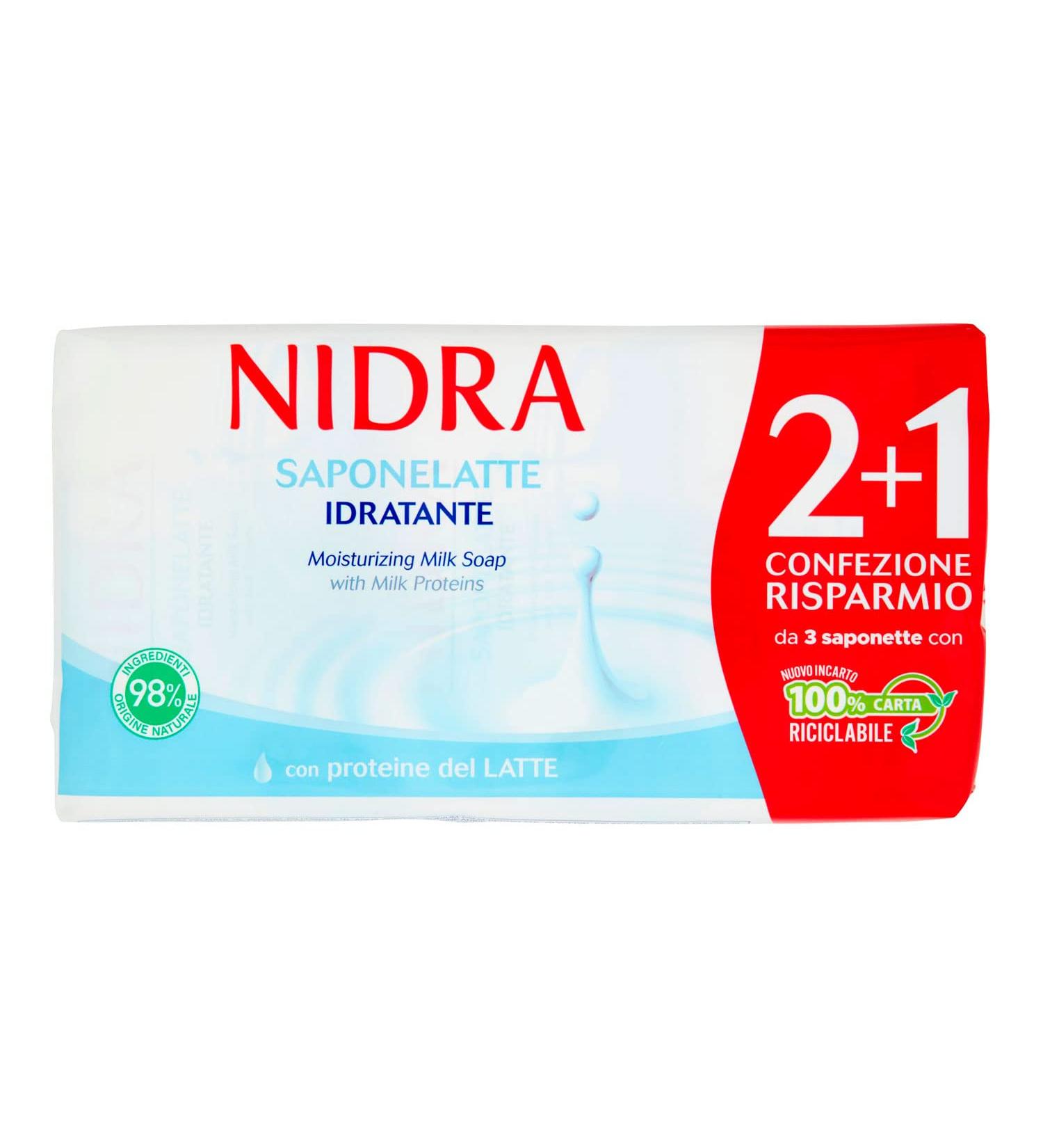 Palmolive Nidra Milk Bar Soap - 3 Pack (90g each) | Hydrating & Nourishing | International Shipping Available - Buy Online on GoSupps.com