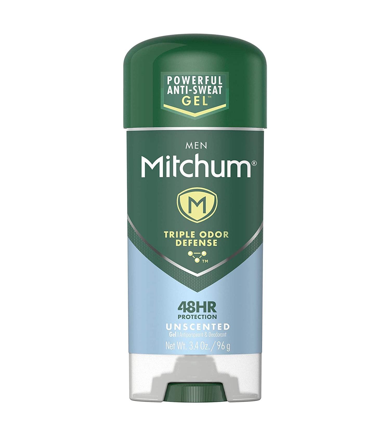 Mitchum Anti-Perspirant & Deodorant Clear Gel Unscented 3.4 oz (96 g) Unscented 3.4 Ounce (Pack of 1) - Buy Online on GoSupps.com