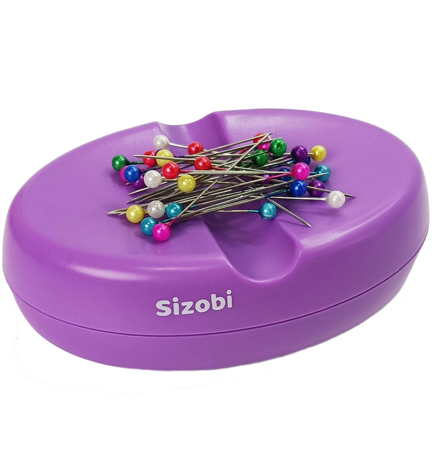 Sizobi Magnetic Sewing Pincushion - Purple Pin Holder & Paper Clip Organizer - Buy Online on GoSupps.com