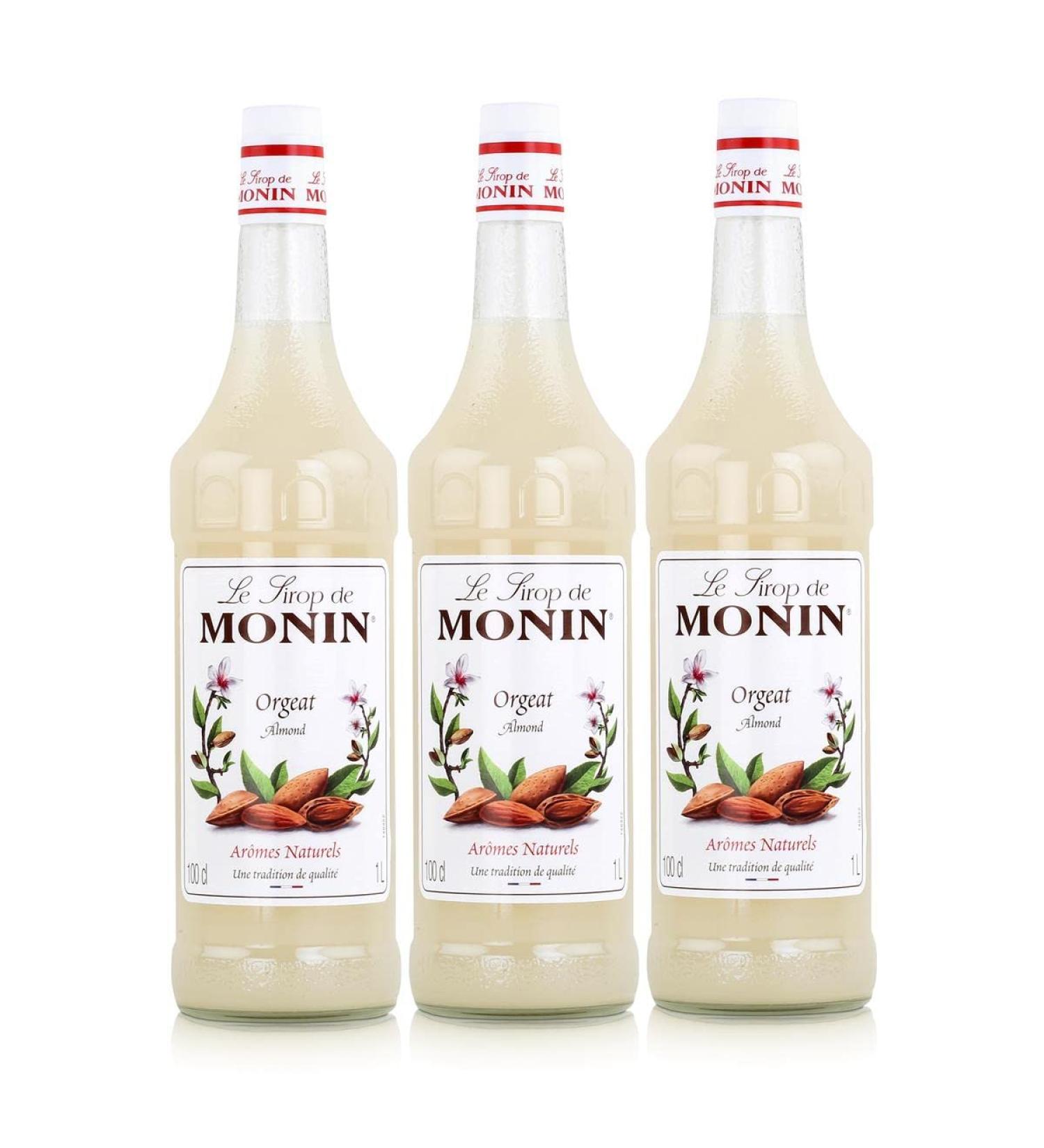 Buy Monin Almond Syrup 1.0L - 3 Pack | Premium Flavors for International Shipping - Buy Online on GoSupps.com