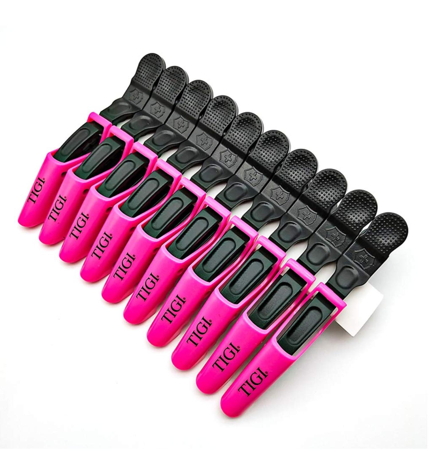 10 Pcs Pink 11CM 4.3Inch Plastic Professional Alligator Clip Hair Partition Positioning Barrettes Fringe Hair Fixing Clamp Ponytail Hair Divider Clasp Hairpin Grips Hairstyle Tool for Home Salon - Buy Online on GoSupps.com