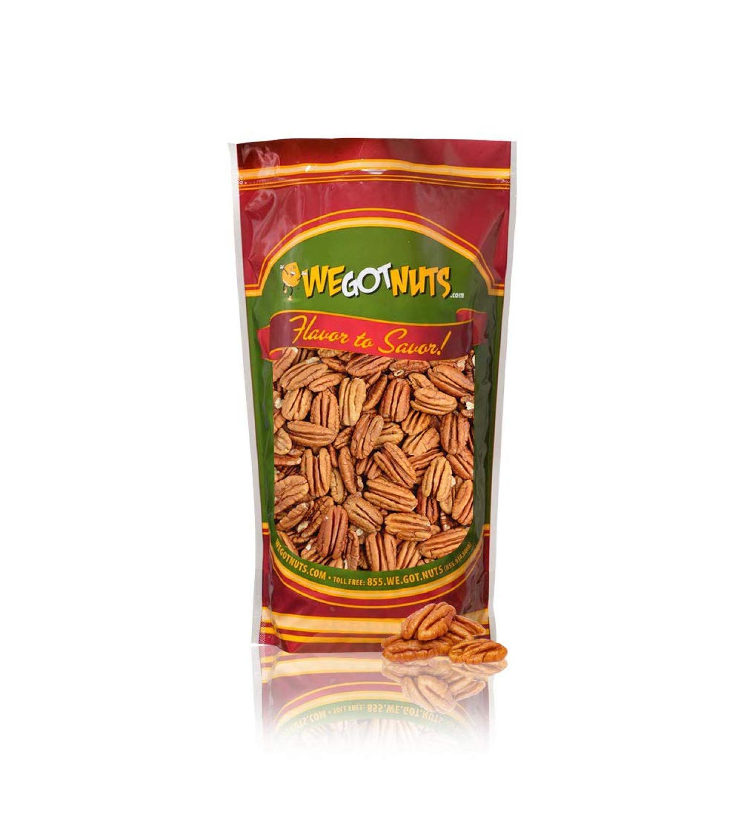 3 lbs Raw Pecan Halves by We Got Nuts - 100% Natural & Unsalted - No Preservatives - Healthy Snack - 48 oz Whole Pecans - Buy Online on GoSupps.com