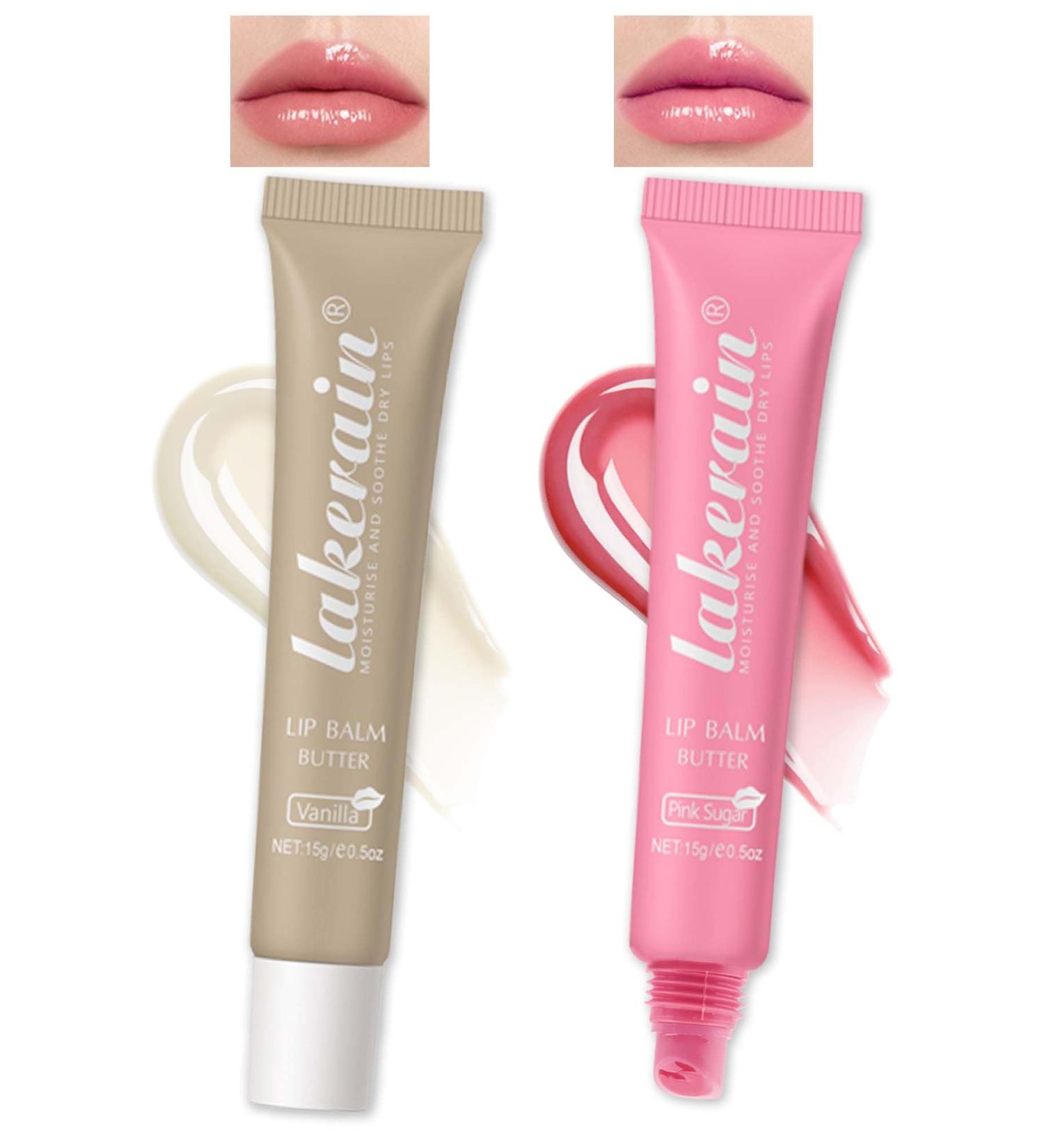 Shop Lip Butter Balm Vanilla Pink | Hydrating Tinted Lip Balm & Gloss - Natural Plumping & Moisturizer for Dry Lips - Buy Online on GoSupps.com