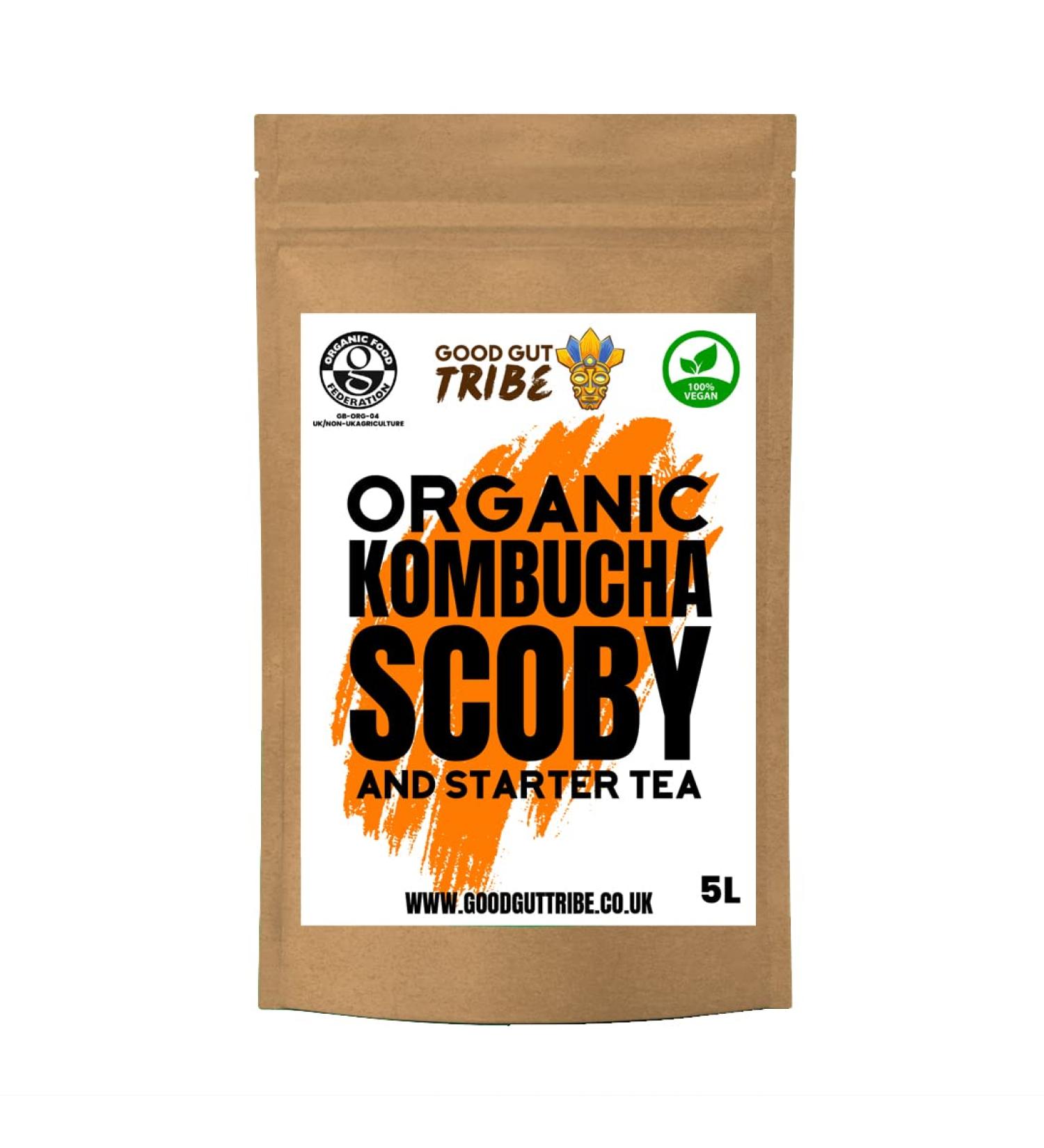 Organic Kombucha SCOBY (5L) - Get Your Home Brewing Started Today! - Buy Online on GoSupps.com
