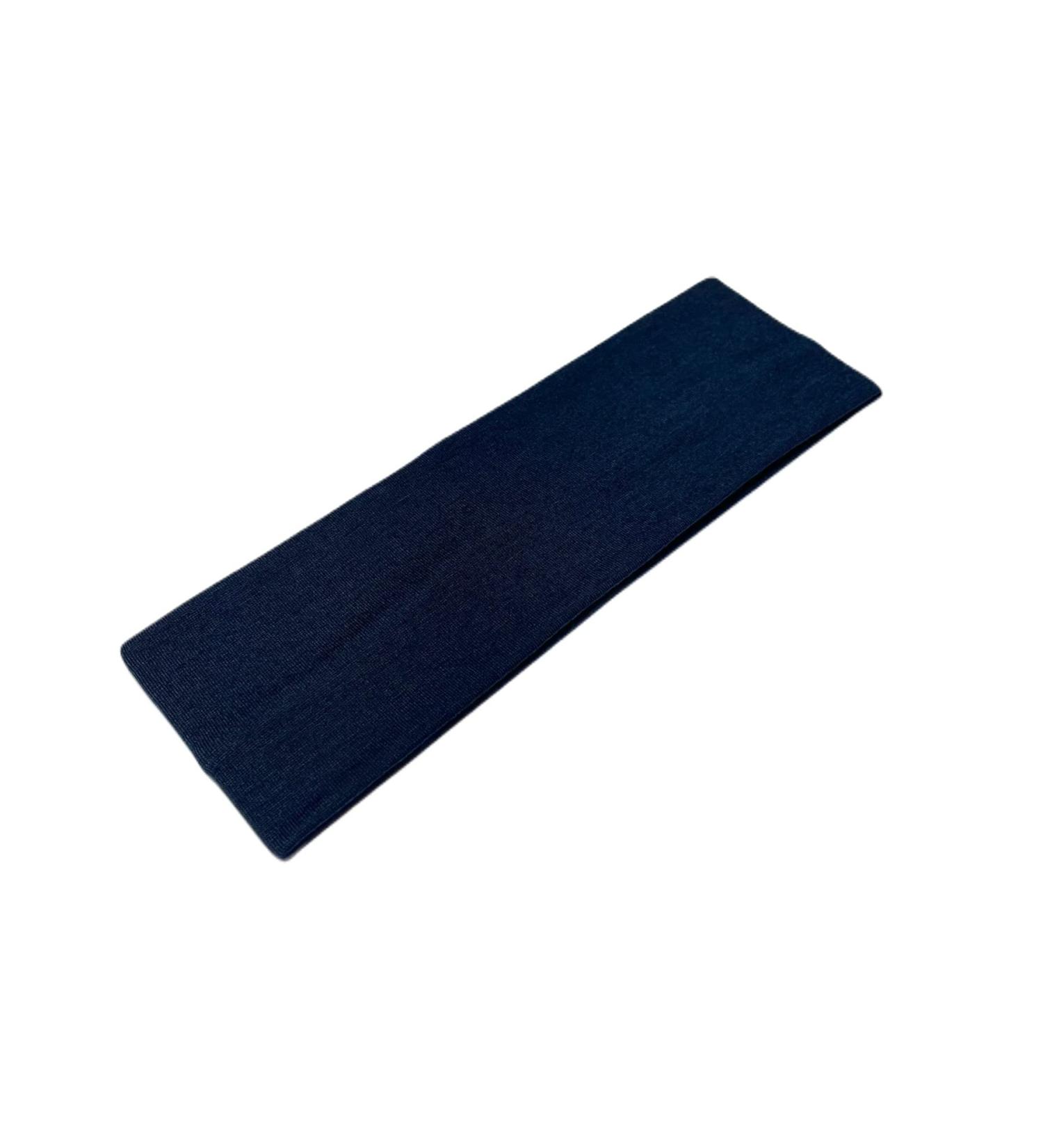 Westend Choice Plain Stretchy Headband 7cm Wide - Navy Blue - Buy Online on GoSupps.com