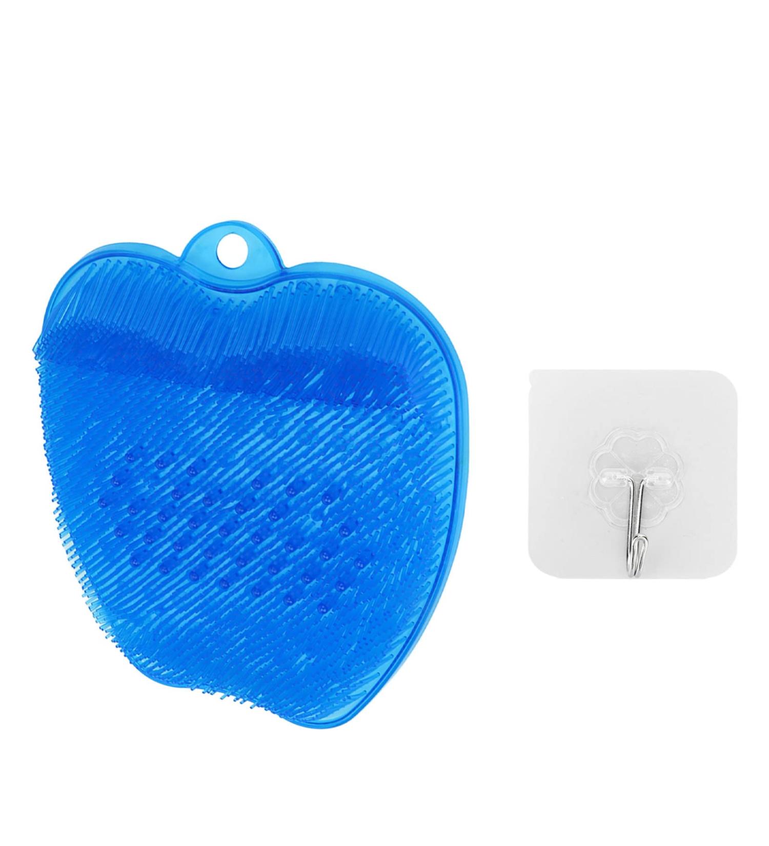 Premium PVC Shower Foot Scrubber Mat | Professional Massage Cleaning Pad with Suction Cups for Home Bath - Buy Online on GoSupps.com