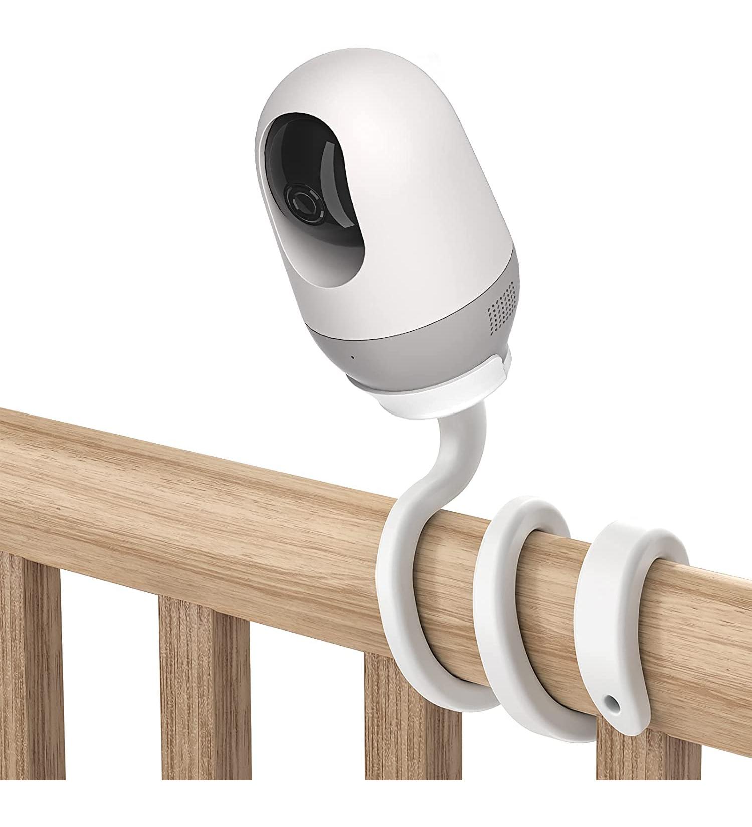 TIUIHU Baby Monitor Holder - Flexible Mounting Stand for Nooie Cam 360 Baby Monitor - Multifunctional White Stand - Buy Online on GoSupps.com