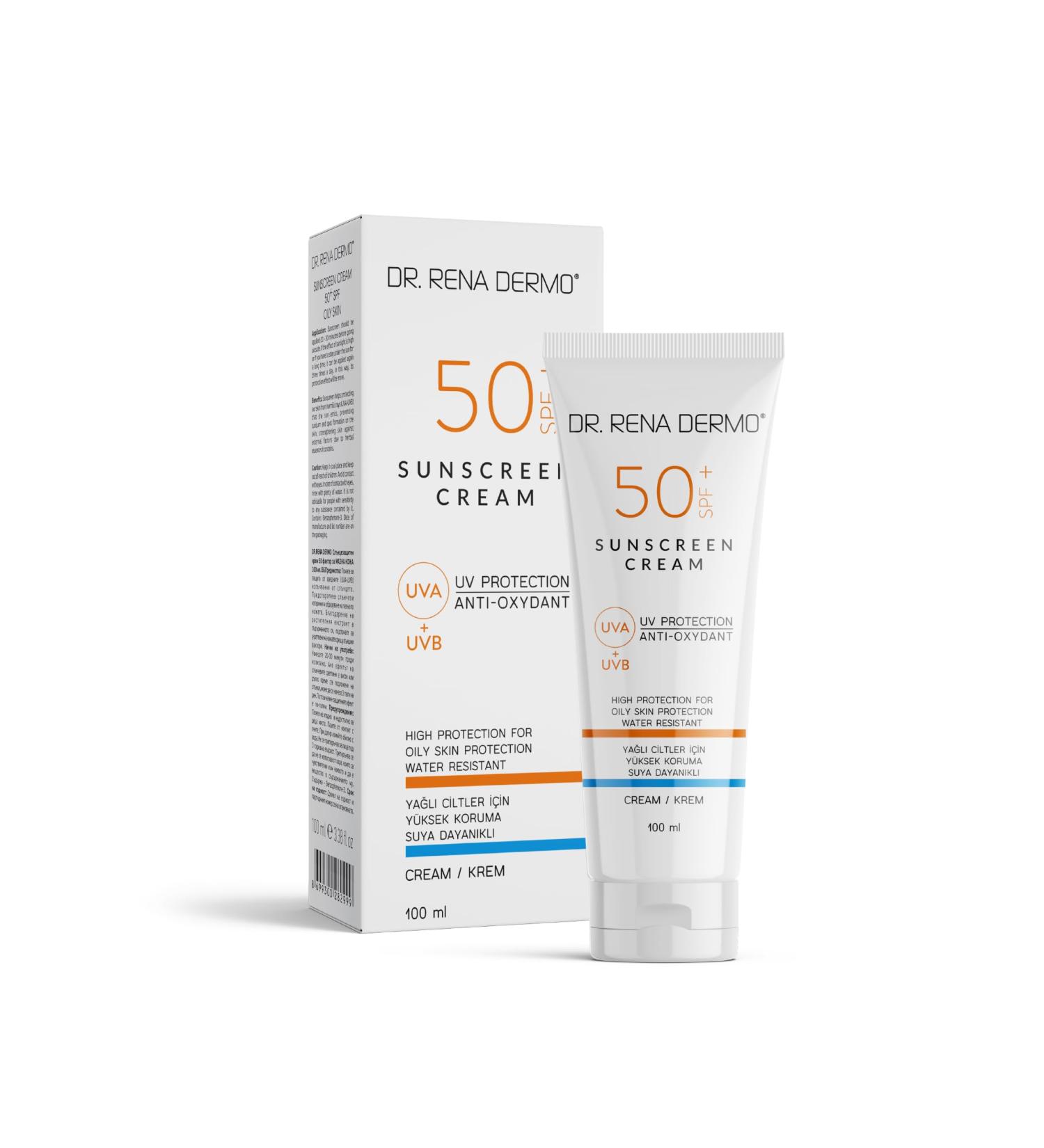 Kozmentik Dr Rena Dermo 50+ SPF sunscreen UVA UVB for dry sensitive skin 100 ml - Buy Online on GoSupps.com