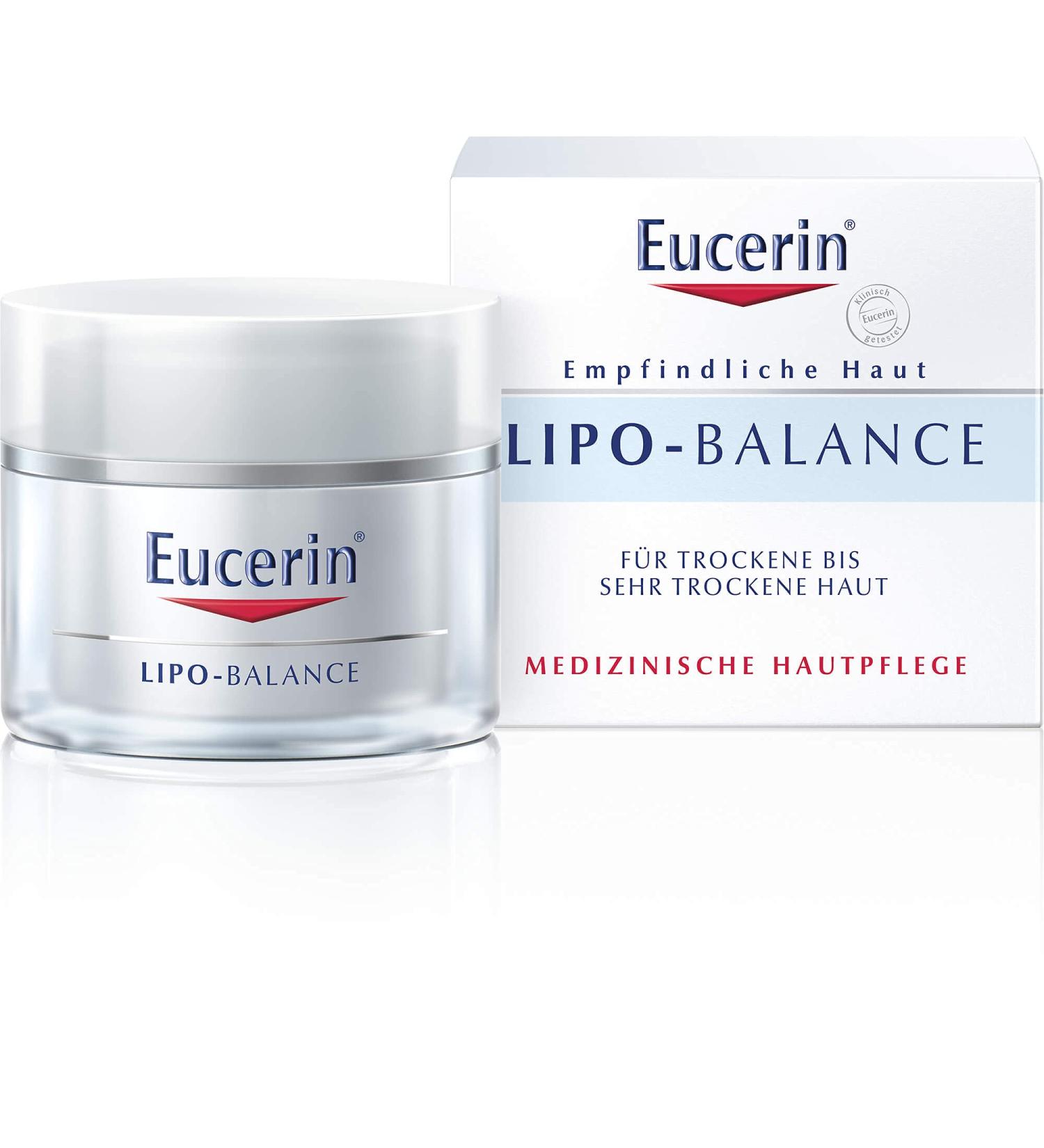 Eucerin Lipo-Balance Medical Skin Care Cream 50ml - Hydrating Body Care for All Skin Types | International Shipping Available - Buy Online on GoSupps.com