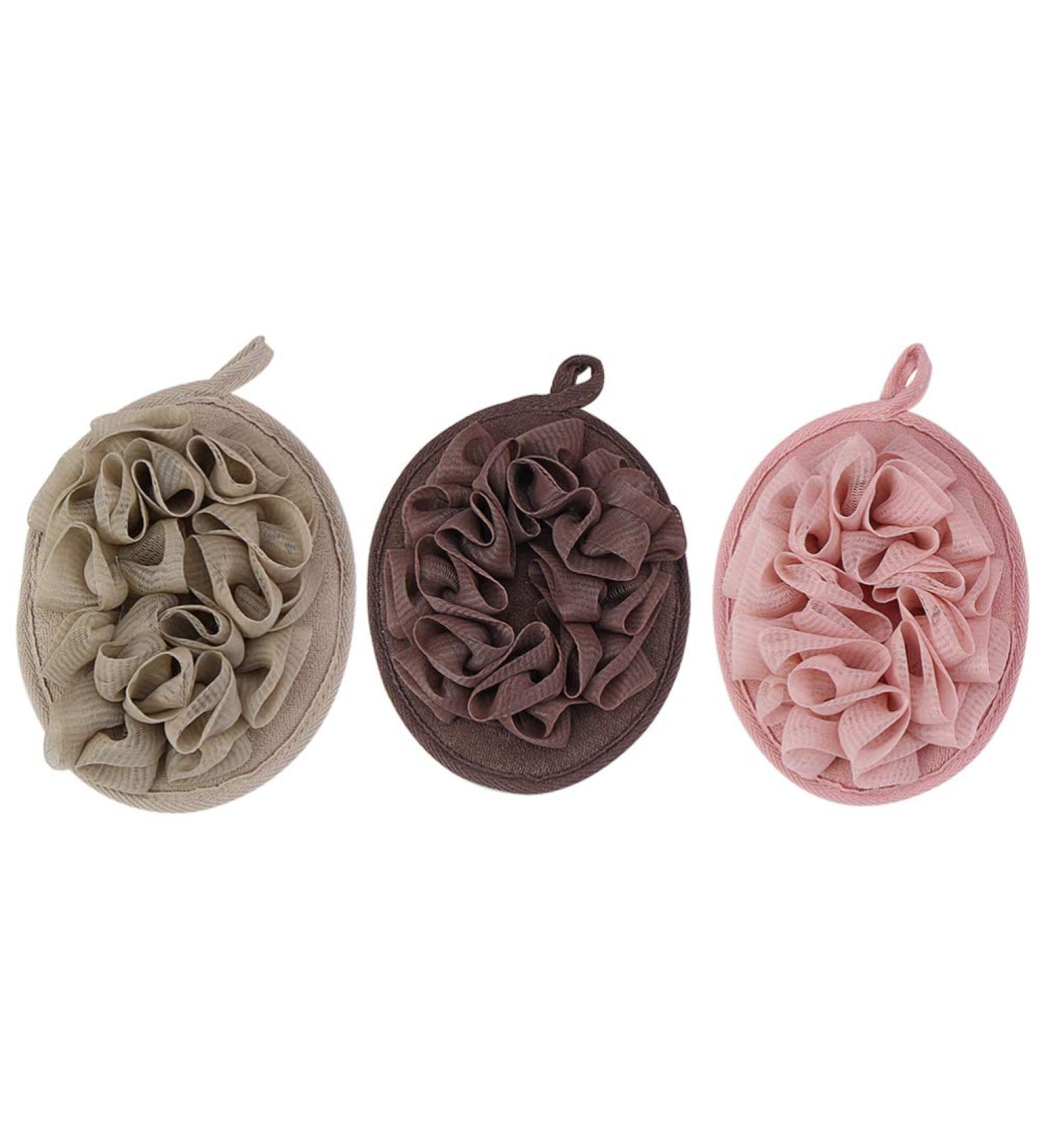 Exceart 3 Pcs Bath Balls & Mesh Shower Sponges | Soft Body Exfoliator Puffs for Face & Body Cleaning - Buy Online on GoSupps.com