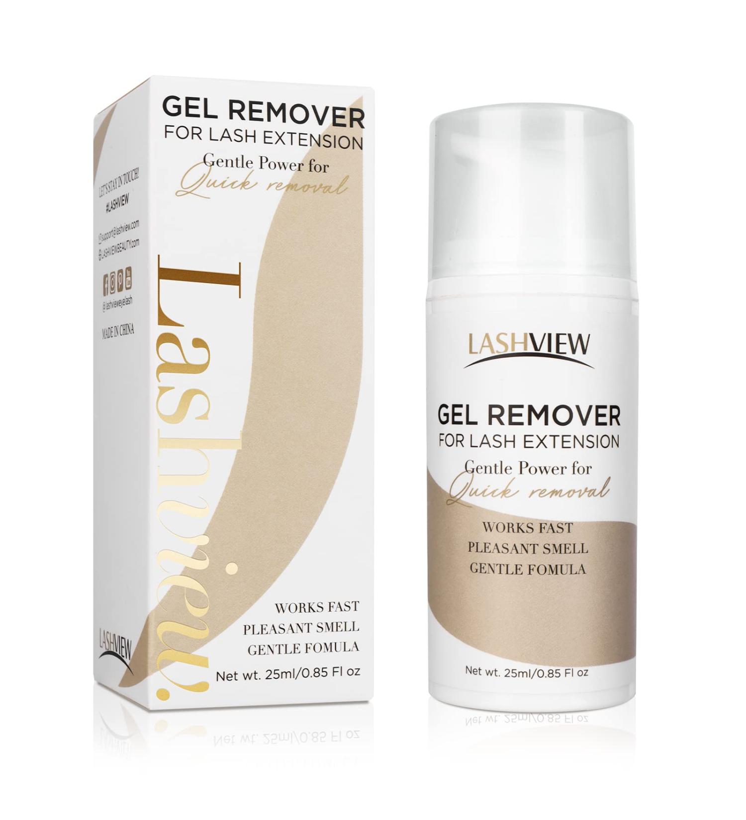 LASHVIEW Eyelash Extension Remover 0.84 Fl Oz - Professional Gel Formula for Quick Dissolving of Lash Extension Glue - Buy Online on GoSupps.com