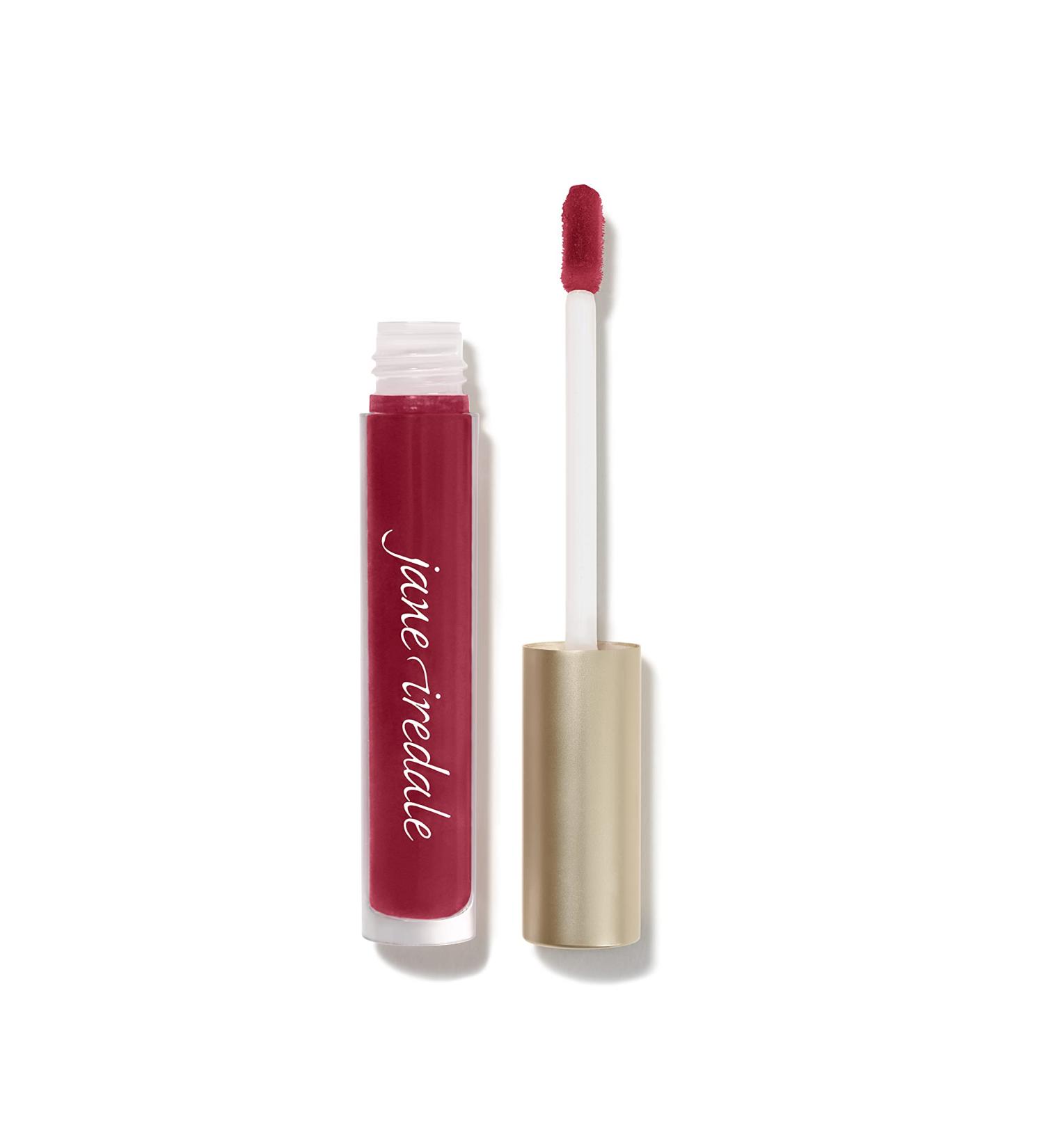 jane iredale HydroPure Hyaluronic Lip Gloss - Berry Red | Hydrating, Plumping, Exfoliating, Non-Sticky, Vegan & Cruelty-Free - Buy Online on GoSupps.com