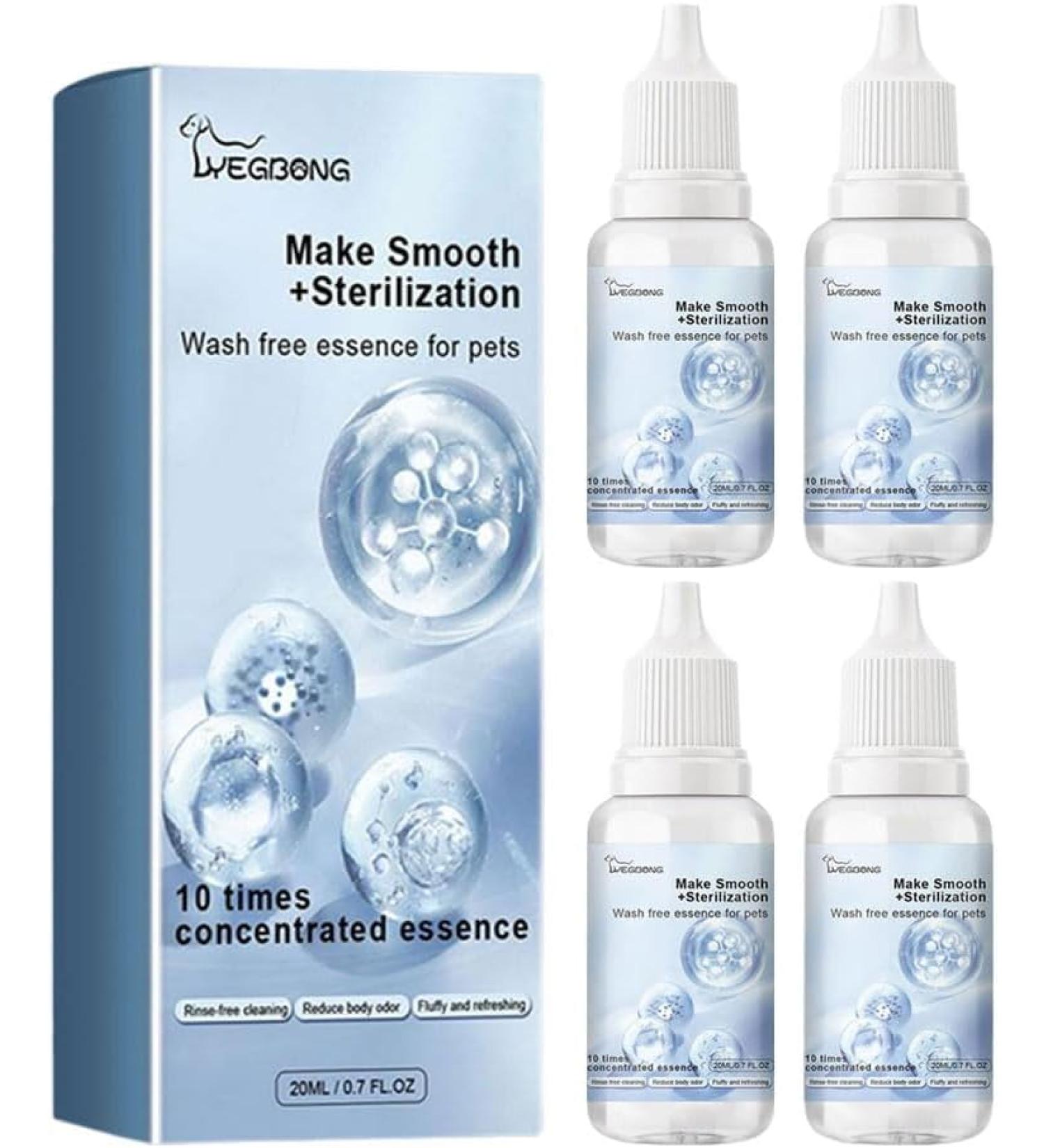 Wash Free Essence for Pets | Leave-in Conditioner & Detangling Spray for Dogs & Cats (4pcs) - Premium Pet Care - Buy Online on GoSupps.com