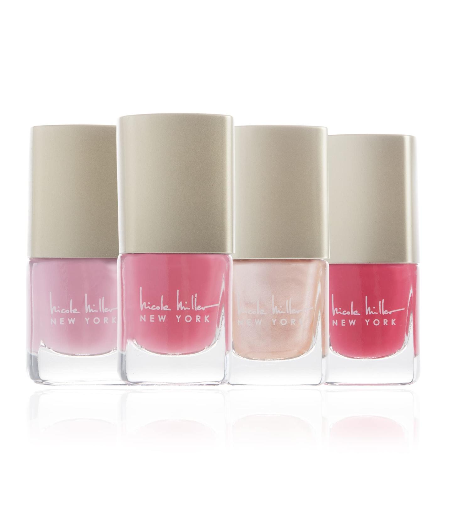 Nicole Miller 4 Pc Pink Nail Polish Collection - Long-Lasting Formula - Buy Online on GoSupps.com