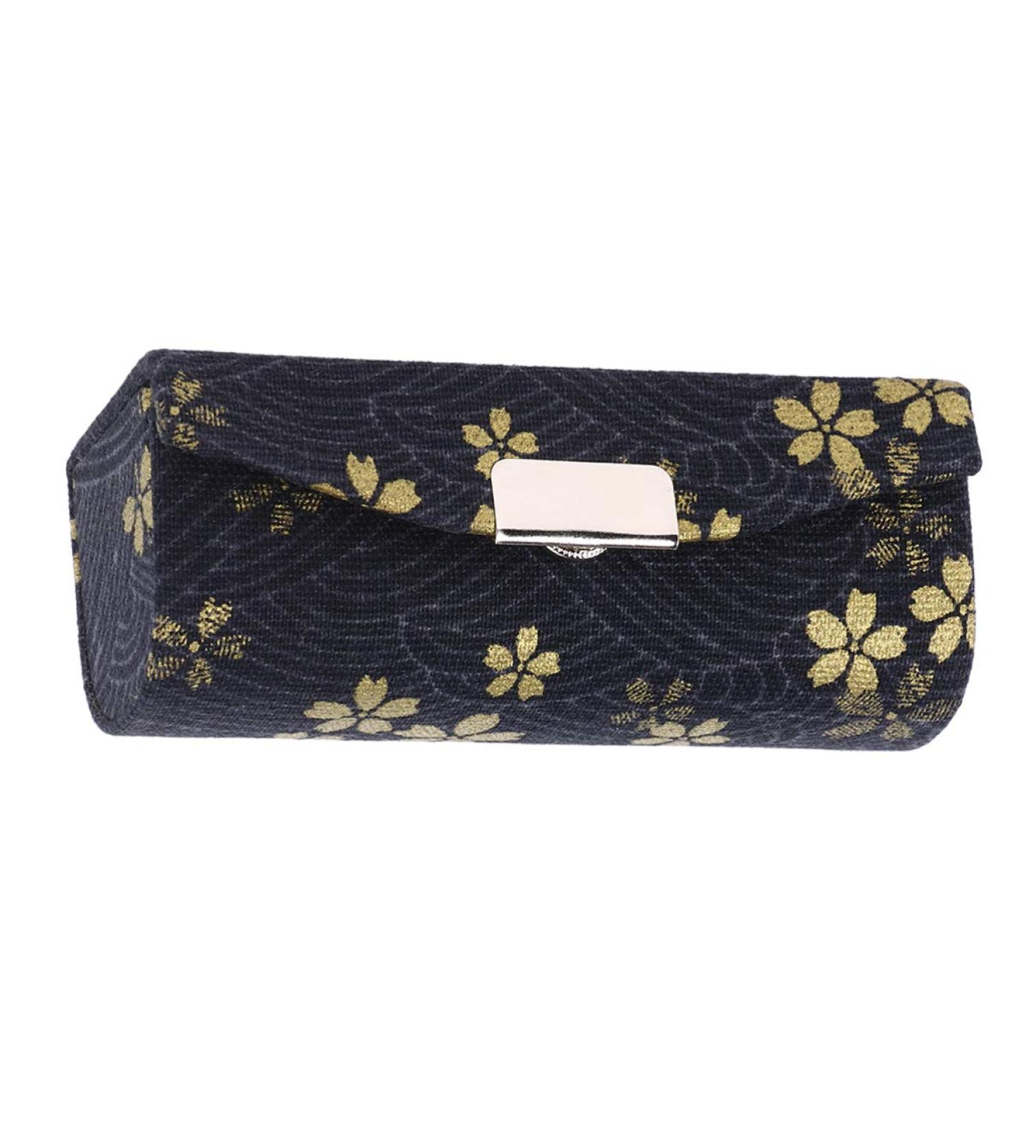Buy Solustre Lipstick Case with Mirror - Elegant Satin Cosmetic Storage Box for Lipstick (Black) | Perfect Gift for Women - Buy Online on GoSupps.com