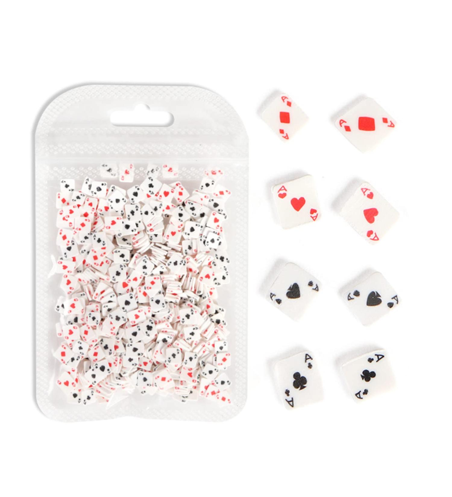 Playing Card Slices for 5mm Klei Mud Particles Animal Clays Nail Art Supplies Making Playing Card Slider - Buy Online on GoSupps.com