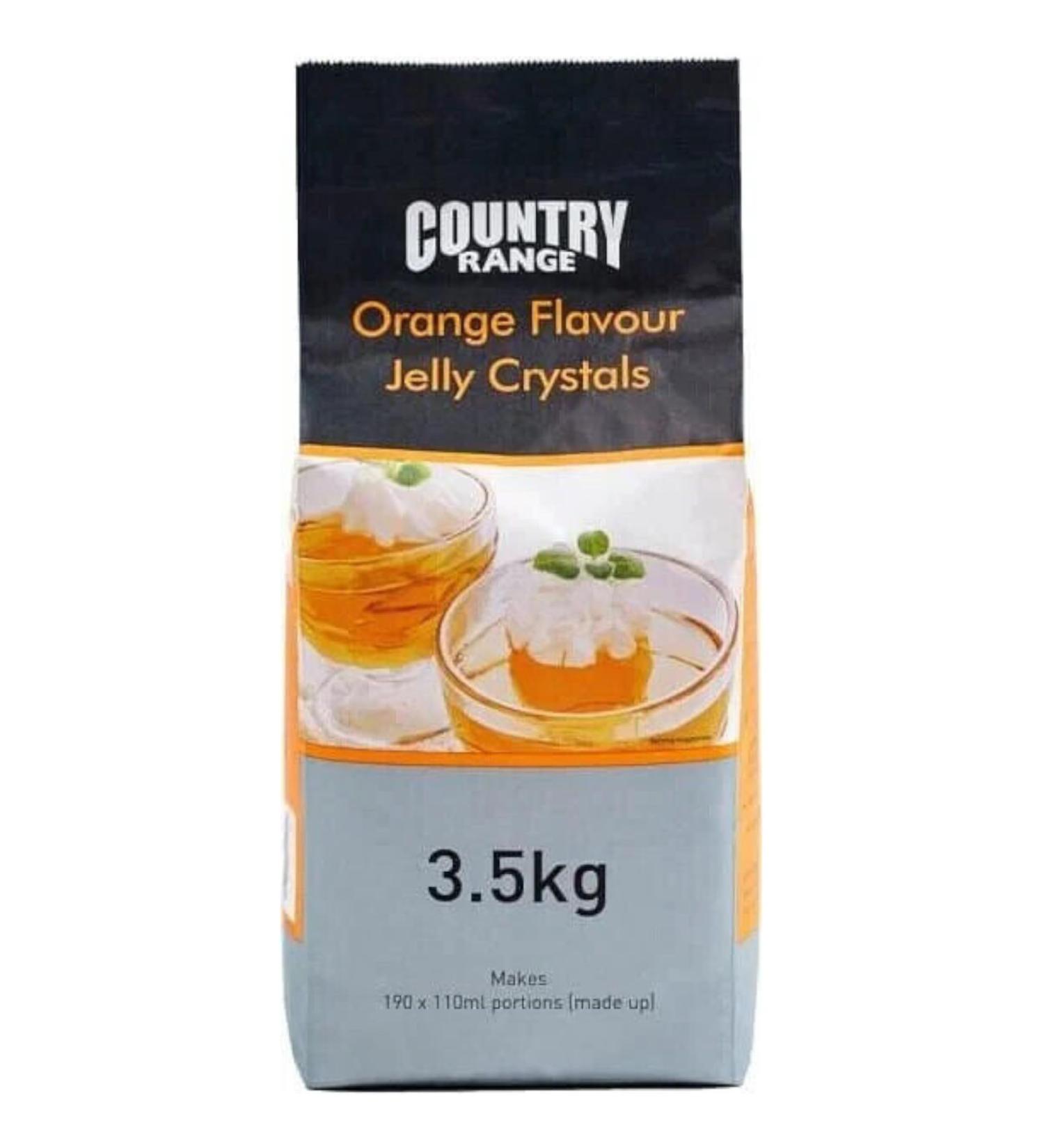 Country Range | Orange Jelly Crystals | 1x3.5kg - Buy Online on GoSupps.com