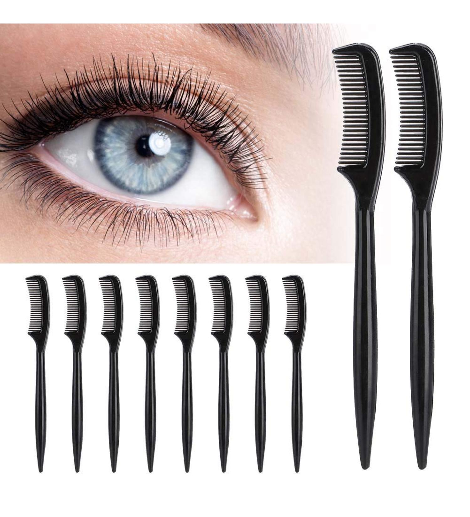 10pcs Set Plastic Eyelash Comb & Eyebrow Tool - Portable Beauty Makeup Separator - Buy Online on GoSupps.com