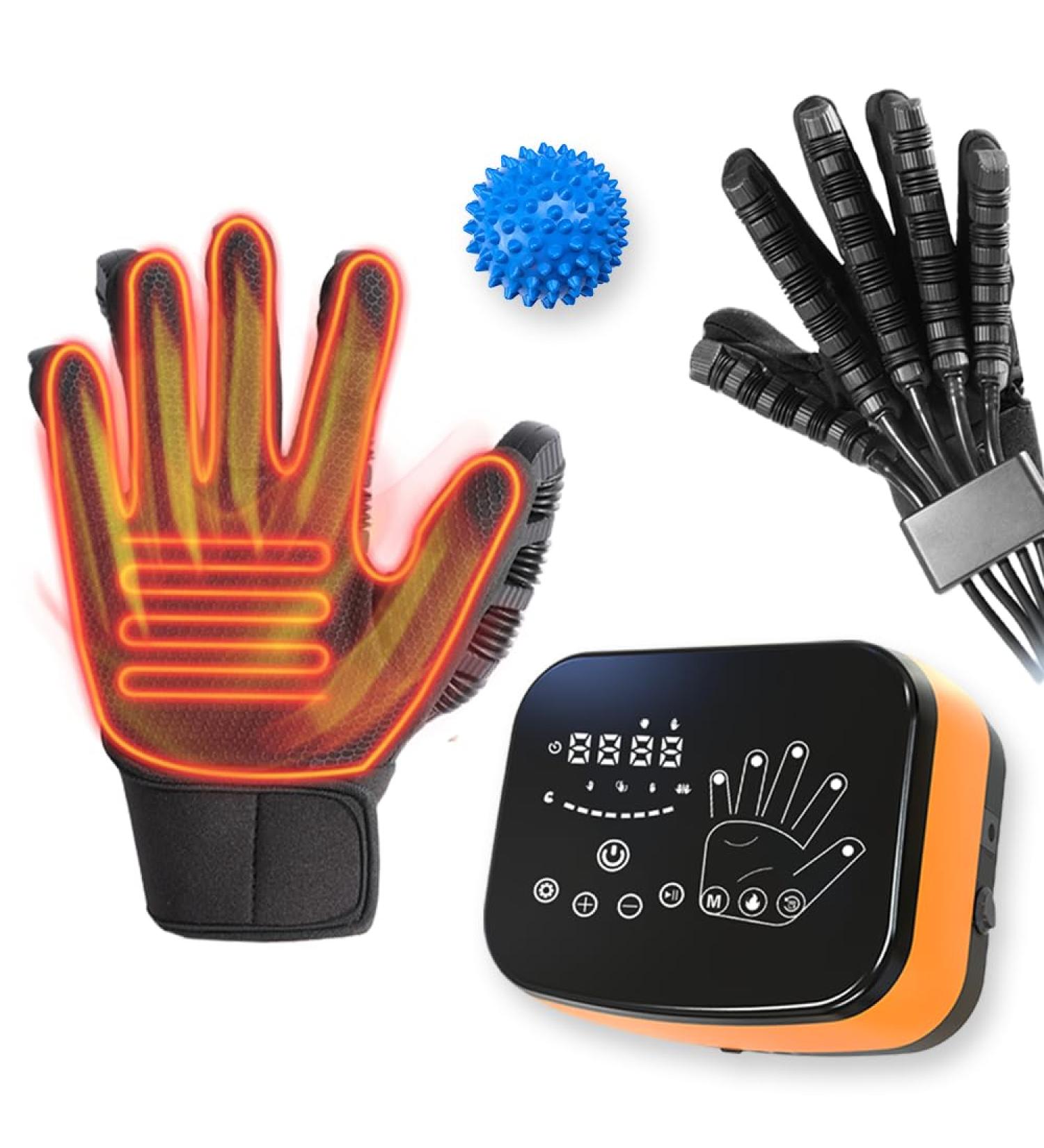 Heated Hand Rehabilitation Robot Gloves for Stroke Recovery | Hemiplegia Right Hand Extra Large - Buy Online on GoSupps.com