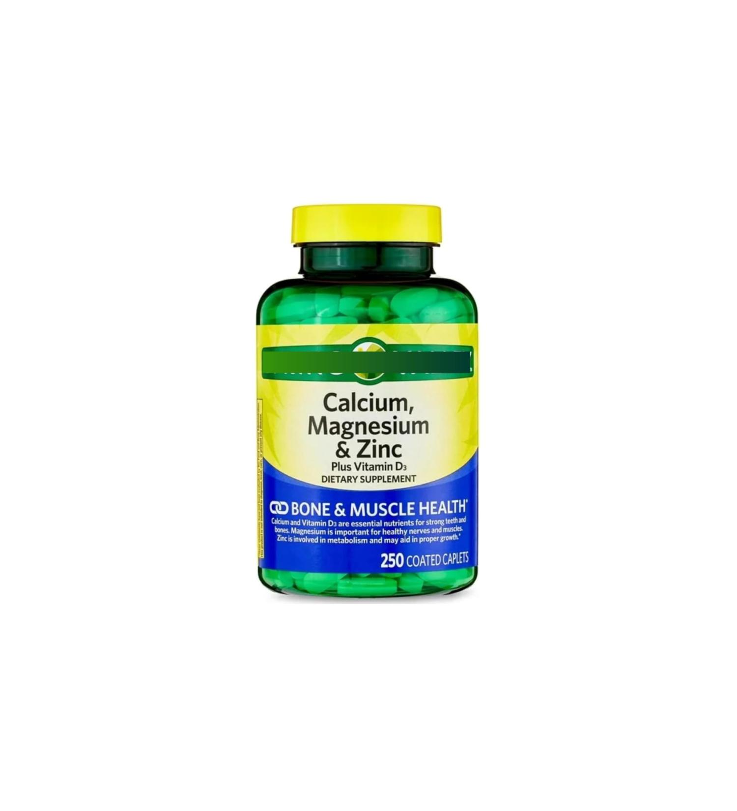 Calcium Magnesium Zinc with Vitamin D3 | Calcium Supplement | Calcium Magnesium Zinc | Calcium 600 mg with Vitamin D3 | Calcium Magnesium Supplement + Elesb o 22 Sticker - Buy Online on GoSupps.com