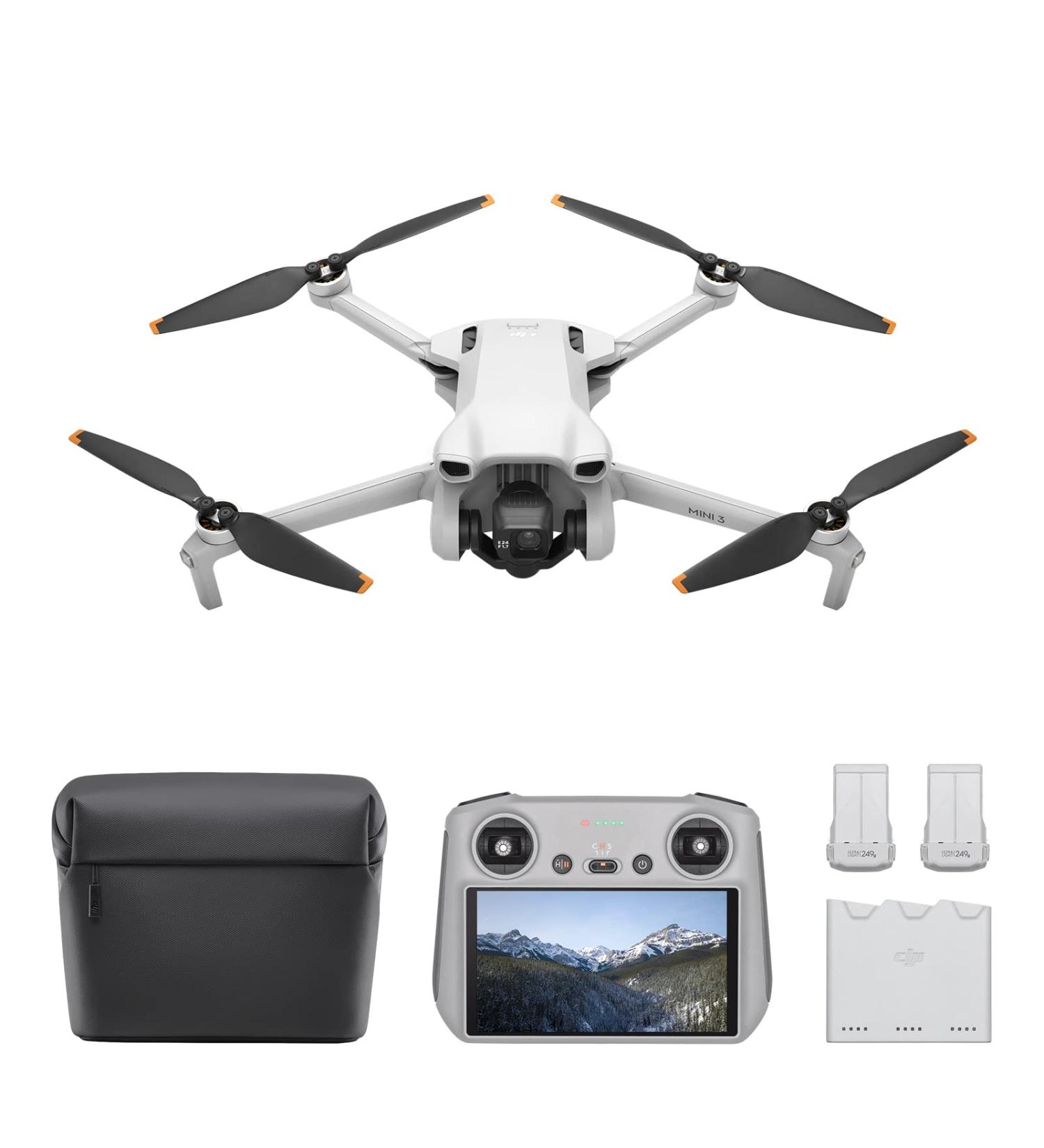 DJI Mini 3 Fly More Combo - Lightweight Foldable Camera Drone | 4K HDR Video | 38-min Flight Time | True Vertical Shooting | Intelligent Features - Buy Online on GoSupps.com