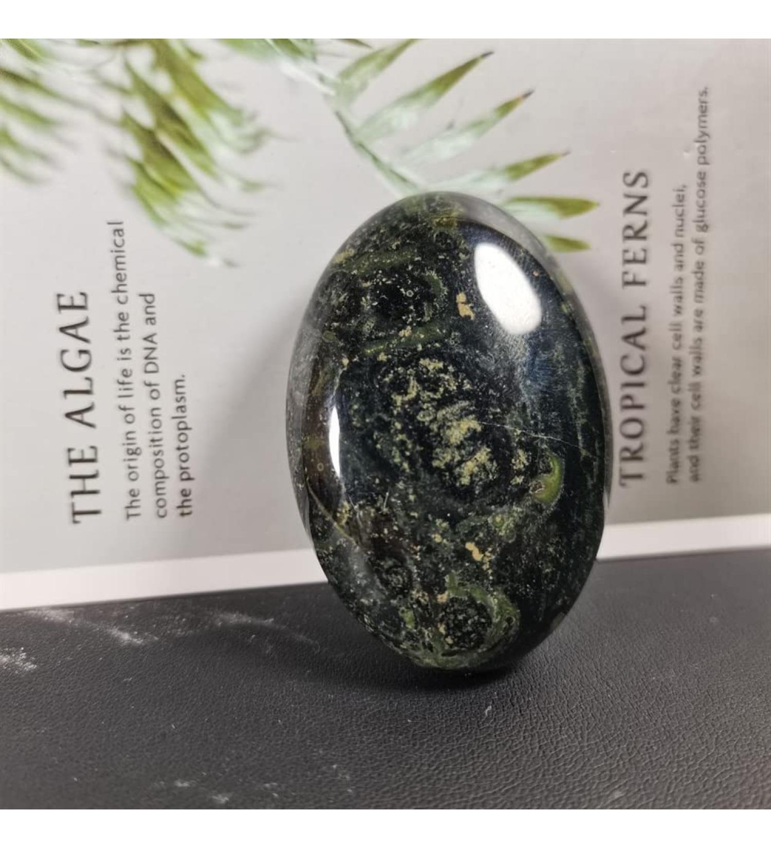 Gemstones for Decoration Peacock Eye Green Quartz Palm Stones Stones Hand Polished Stones for Friend Gift Aura ningxiao - Buy Online on GoSupps.com