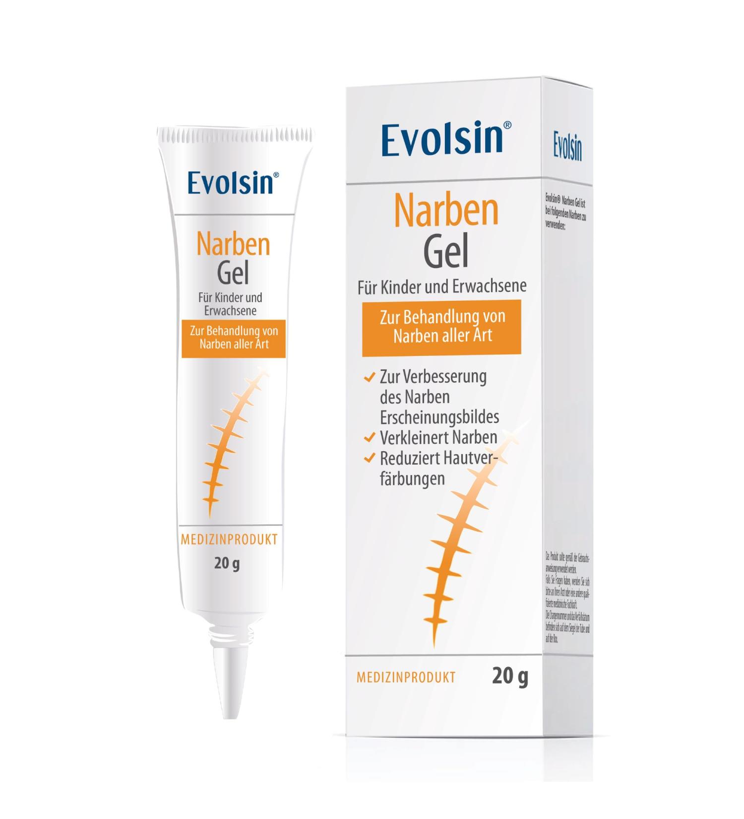 Evolsin Scar Ointment for Children & Adults - Effective Scar Reduction Cream (20g) - Minimize Scars Itching & Tissue Voltage - Buy Online on GoSupps.com