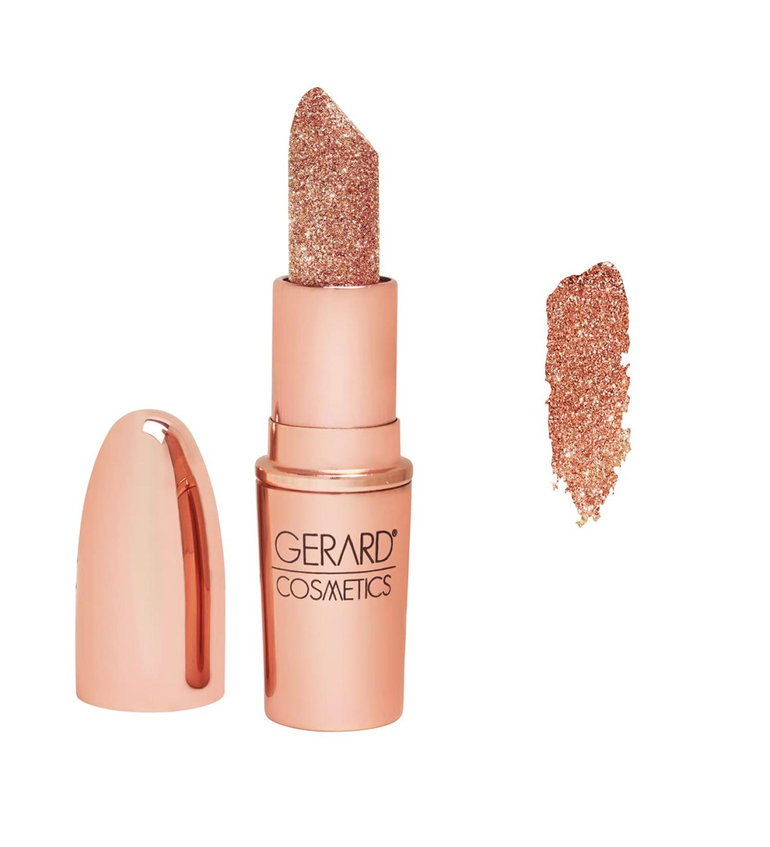 Gerard Cosmetics Glitter Lipstick in Hollywood Blvd - Metallic Finish, Long-Lasting Formula - 0.14 oz - Buy Online on GoSupps.com