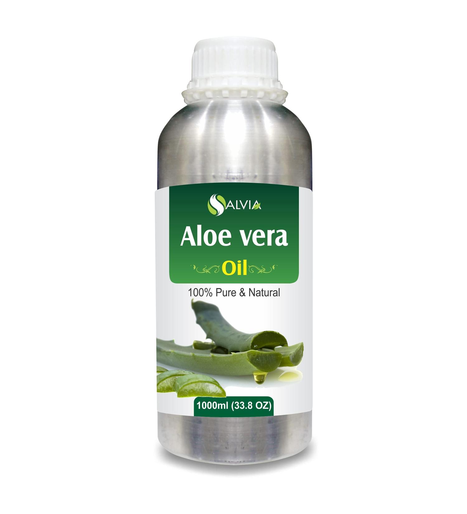 Bulk Aloe Vera (Aloe Barbadensis) Pure Natural Oil - 1000 ml - Premium Quality - Buy Online on GoSupps.com