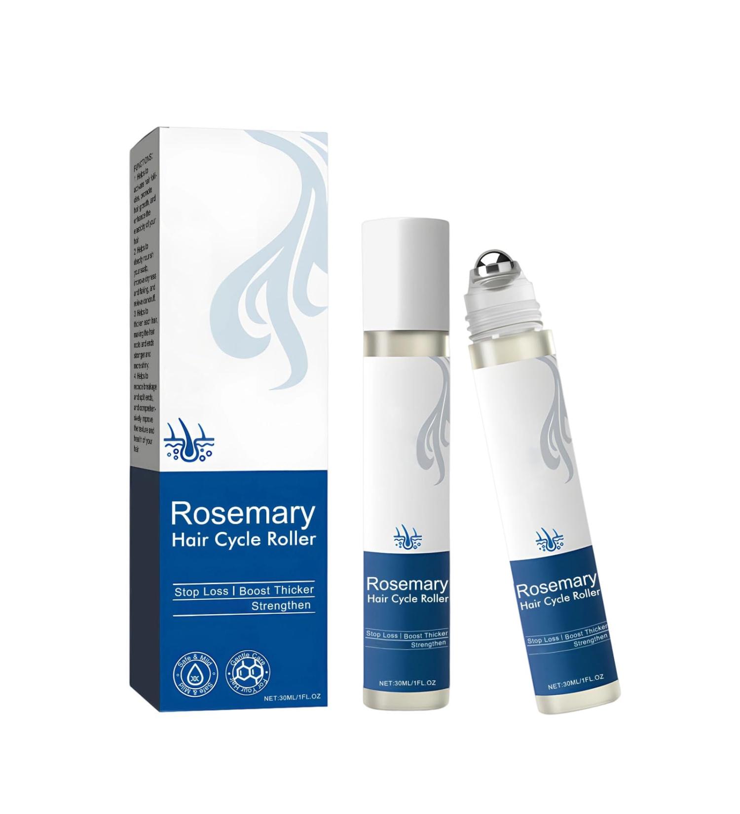 2 pieces Rosemary Care Strong Hair Essence rollon moisturizing nutritional serum for scalp care improving shine smoothness silky texture reducing hair loss dandruff - Buy Online on GoSupps.com