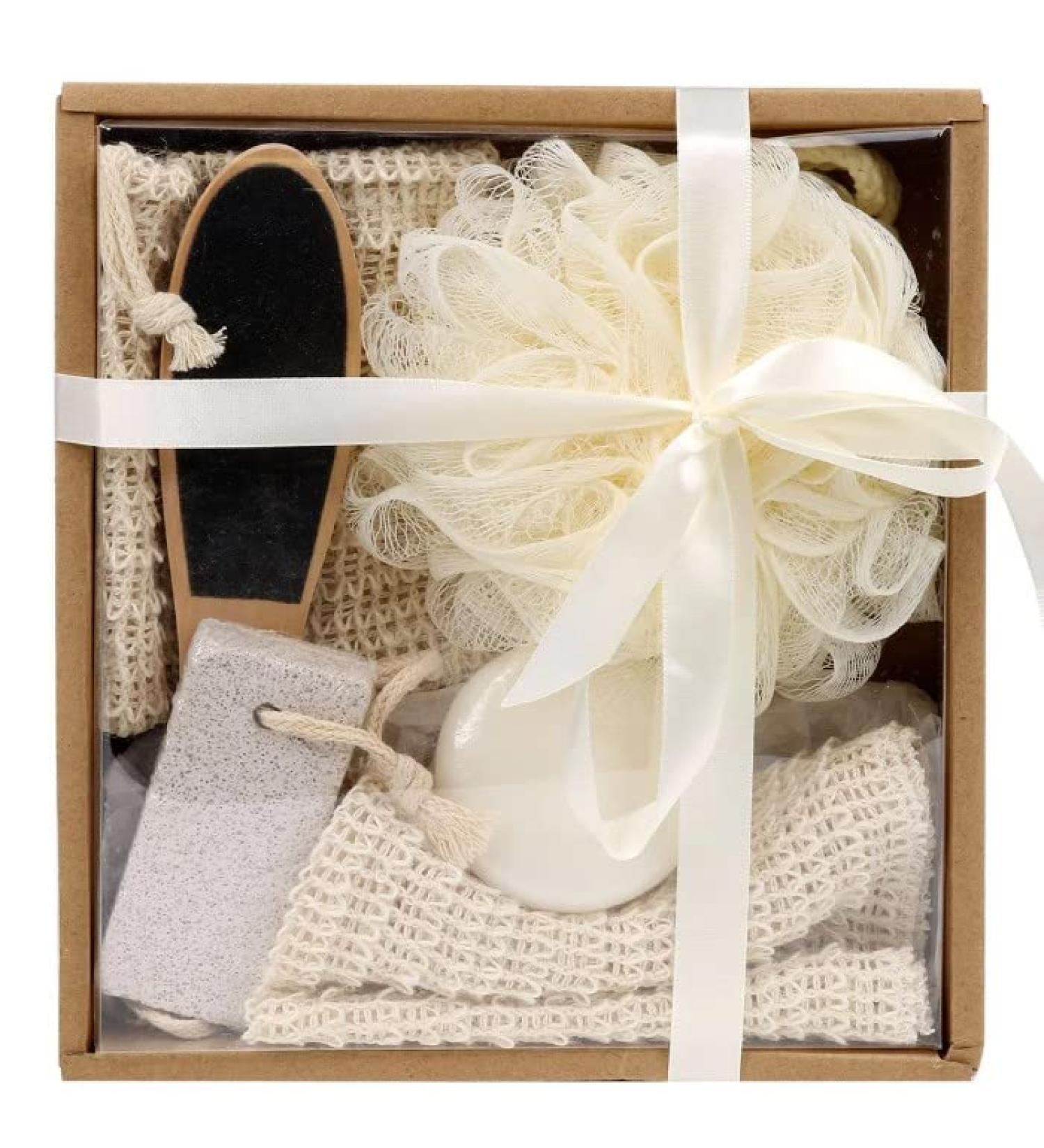 Relaxus Naturally Luxurious 6-Piece Bath Set - Pamper Yourself or Gift it to Loved Ones